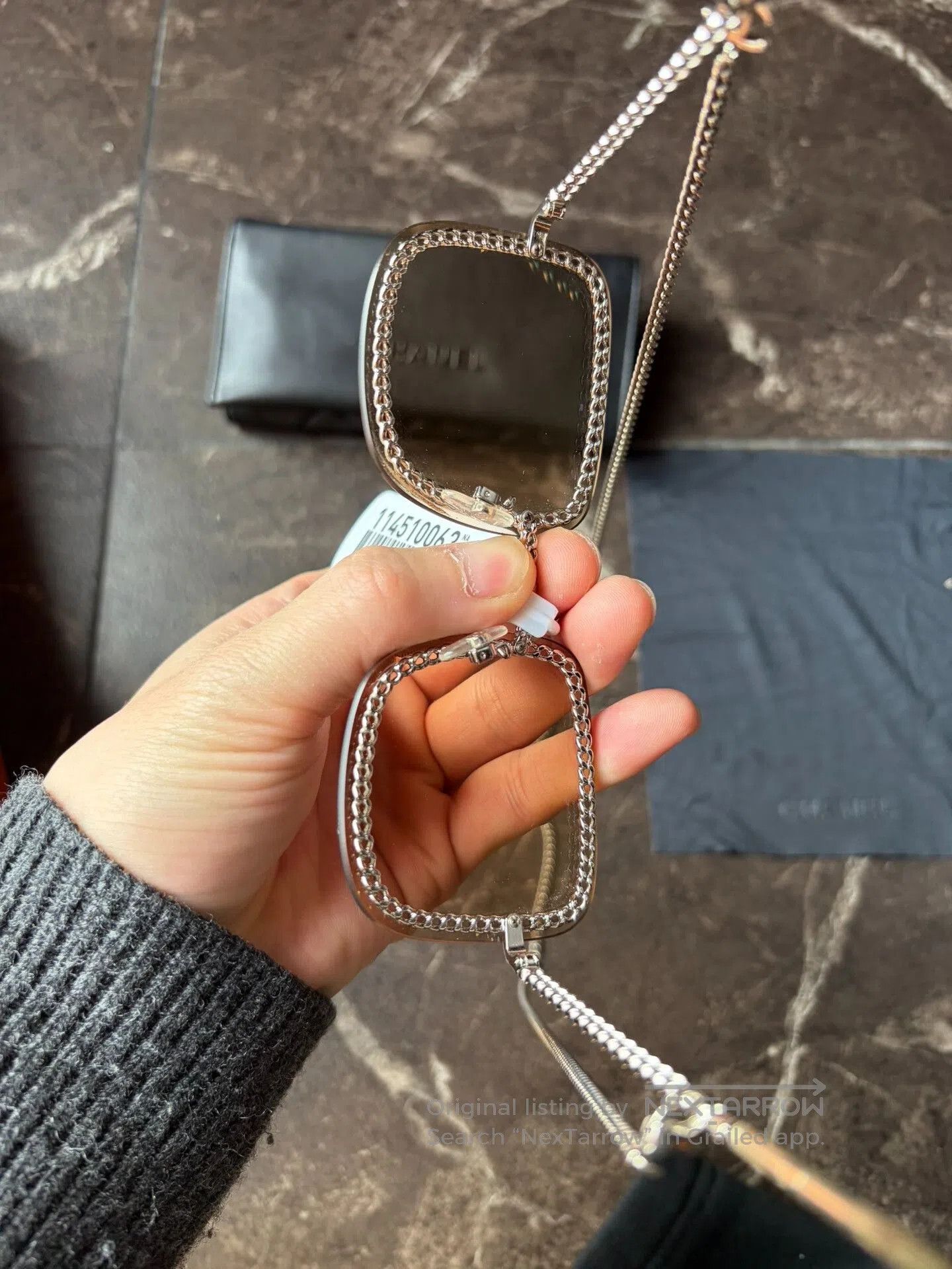 Chanel Chanel 4244 Chain Sunglasses. Size ONE SIZE - 3 Thumbnail
