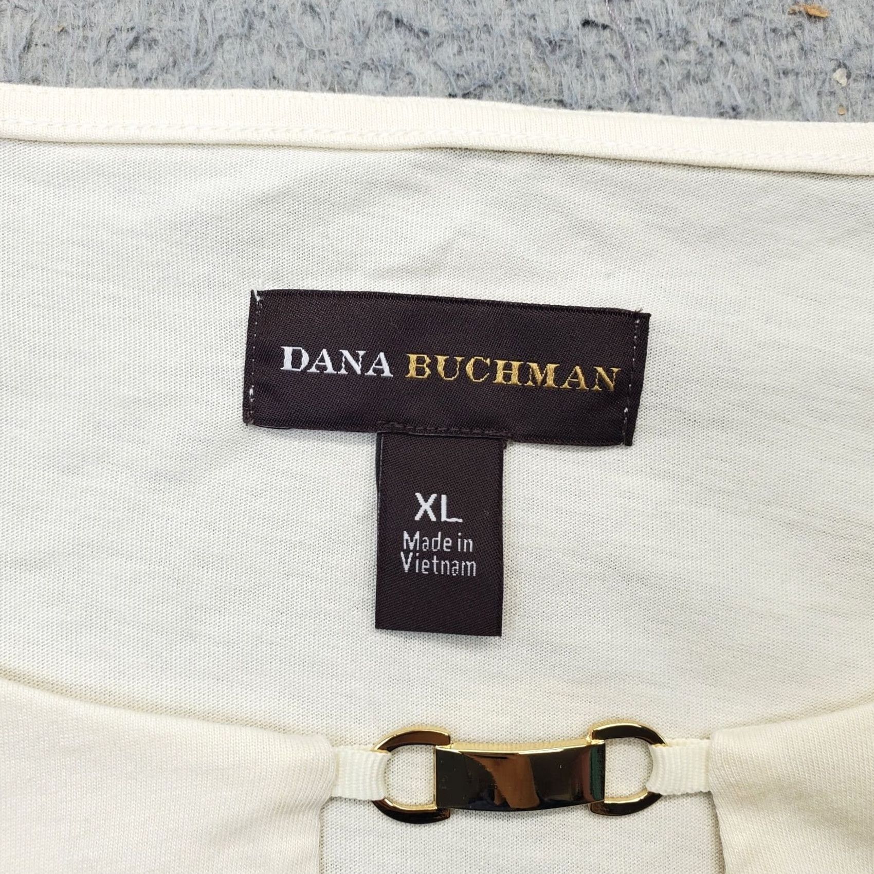 Vintage Dana Buchman Blouse Women XL Cream Long Sleeve Pullover Top Shirt Size XL / US 12-14 / IT 48-50 - 6 Thumbnail