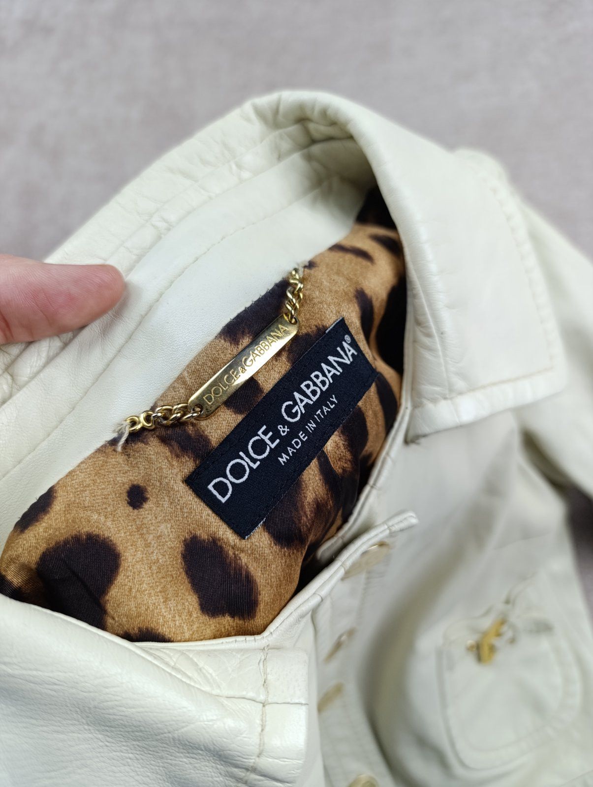 Dolce & Gabbana Dolce & Gabbana Cropped Sheepskin Leather Jacket Size M / US 6-8 / IT 42-44 - 9 Thumbnail