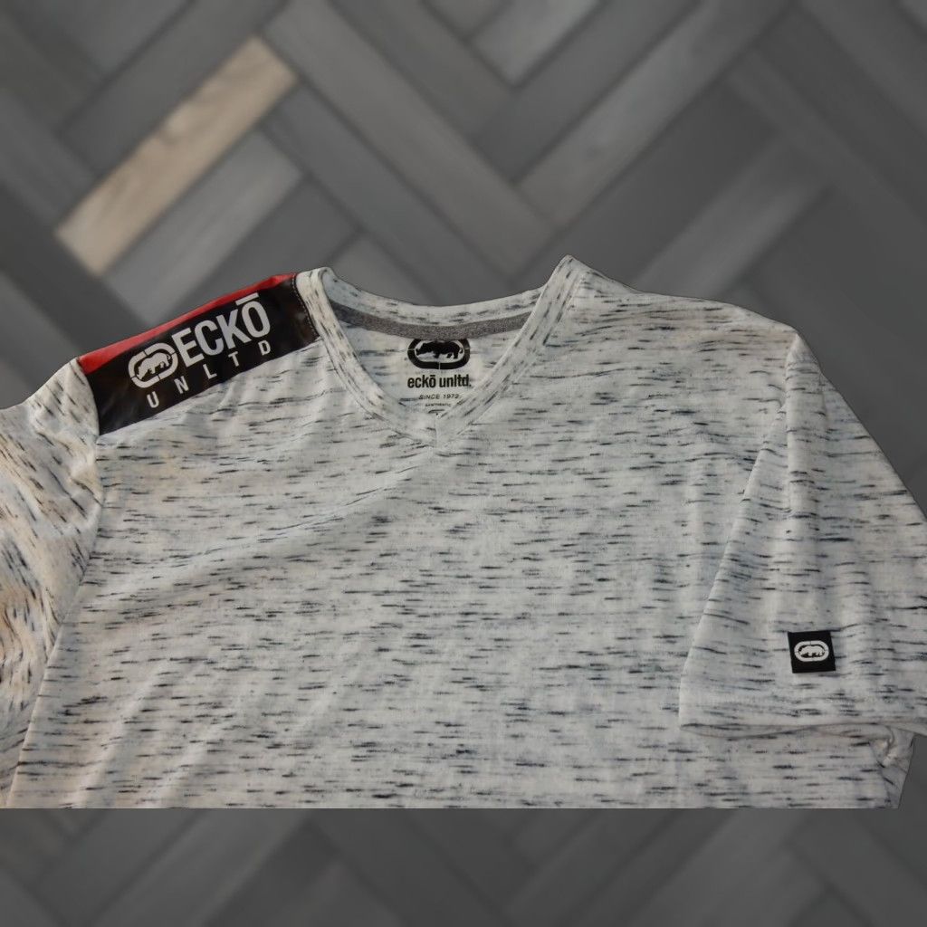 Ecko Unltd. VINTAGE Ecko Unltd Men’s T-Shirt Short Sleeve Gray Large Cotton Graphic Print Size US L / EU 52-54 / 3 - 1 Thumbnail