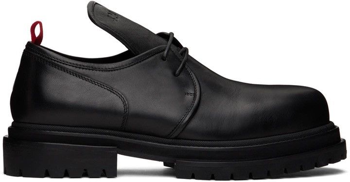 424 424 Black Leather Derbys Size US 10 / EU 43 - 1 Thumbnail