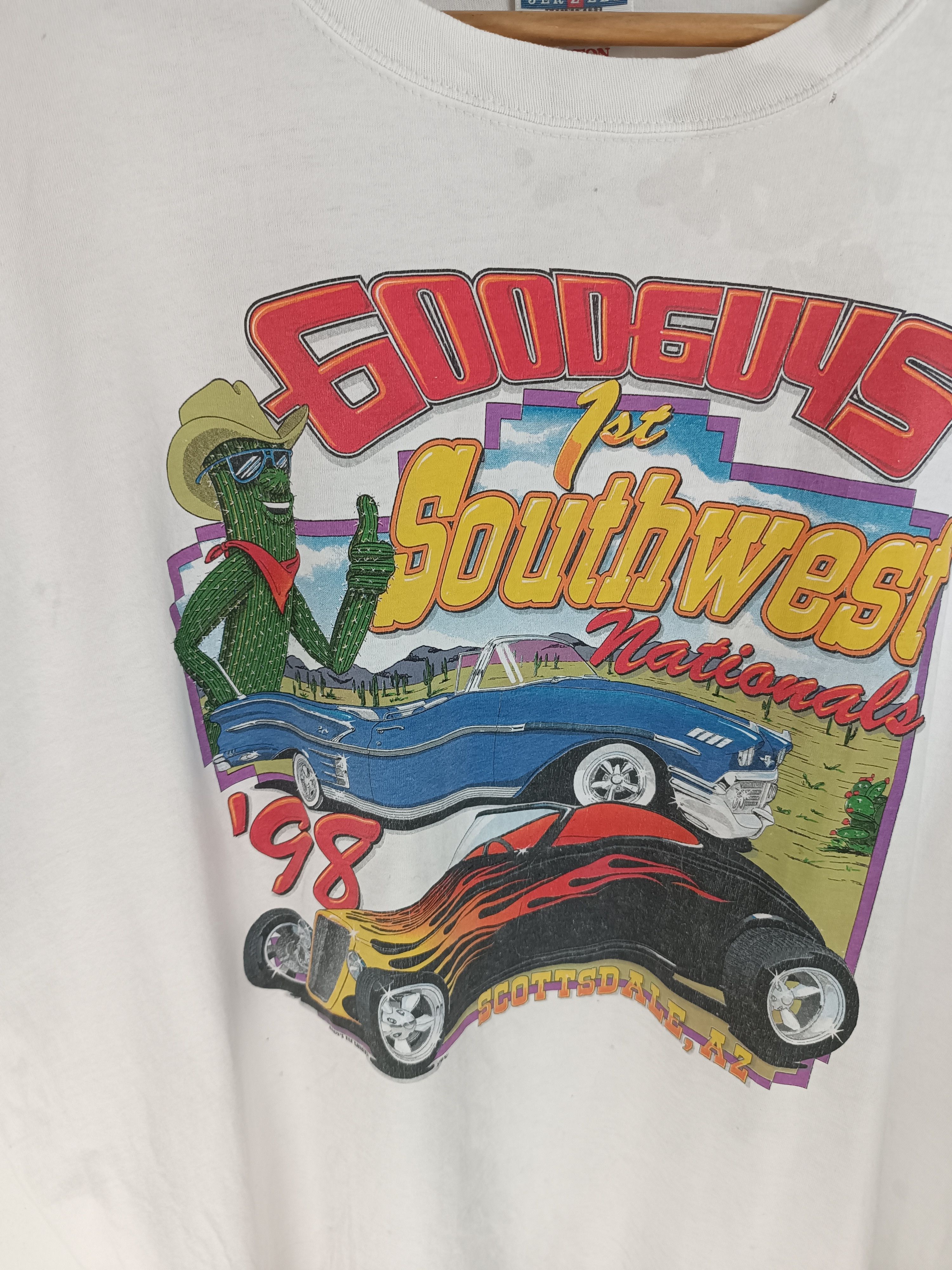 Other VINTAGE '98 GOODGUYS 1ST SOUTHWEST NATIONALS DISTRESSED TEE Size US XL / EU 56 / 4 - 6 Thumbnail