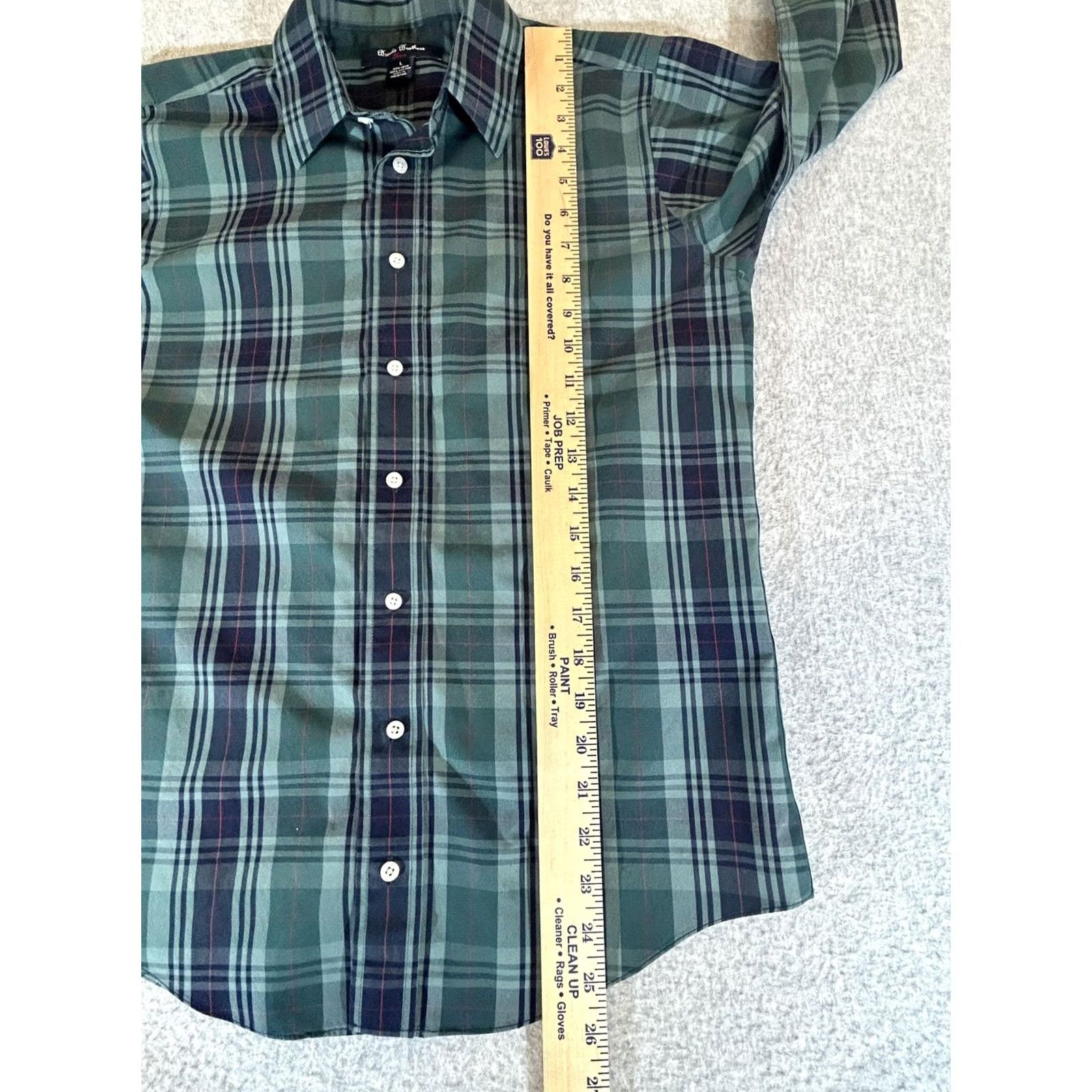 Brooks Brothers Brooks Brothers Shirt Mens Large Green Plaid Fleece Non Iron Button Long Sleeve Size US L / EU 52-54 / 3 - 4 Thumbnail