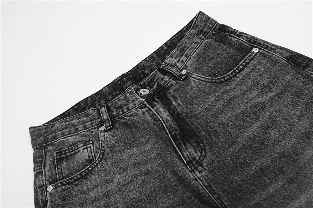Japanese Brand × Jean America gradient retro punk distressed wide-leg washed jeans Size US 32 / EU 48 - 4 Thumbnail