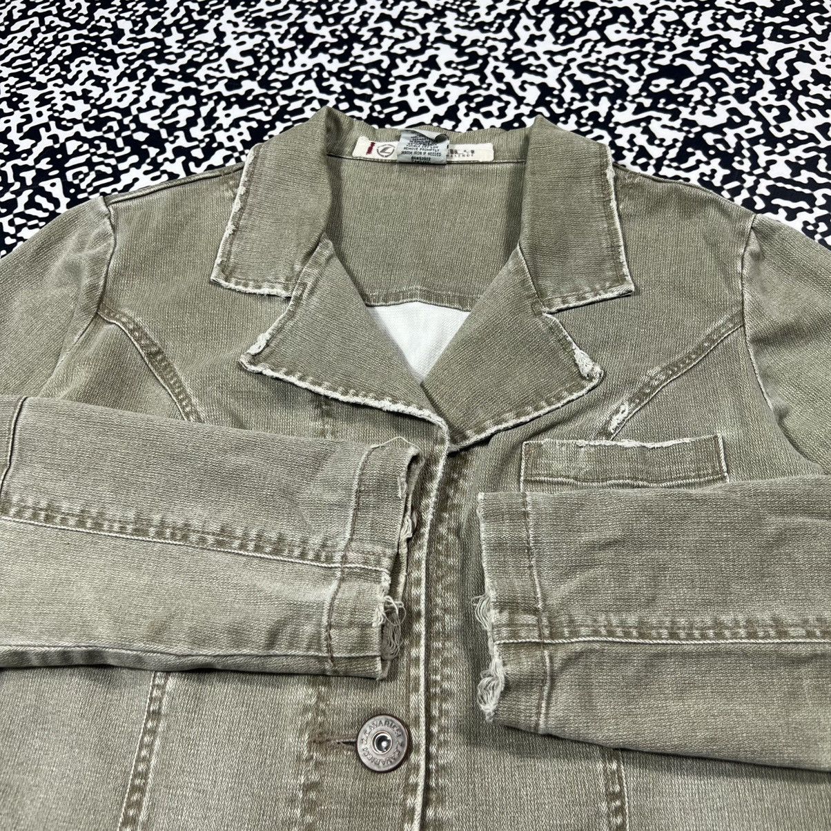 Japanese Brand Vintage Y2K Z Cavaricci Military Distressed Blazer Japanese Size S / US 4 / IT 40 - 9 Thumbnail