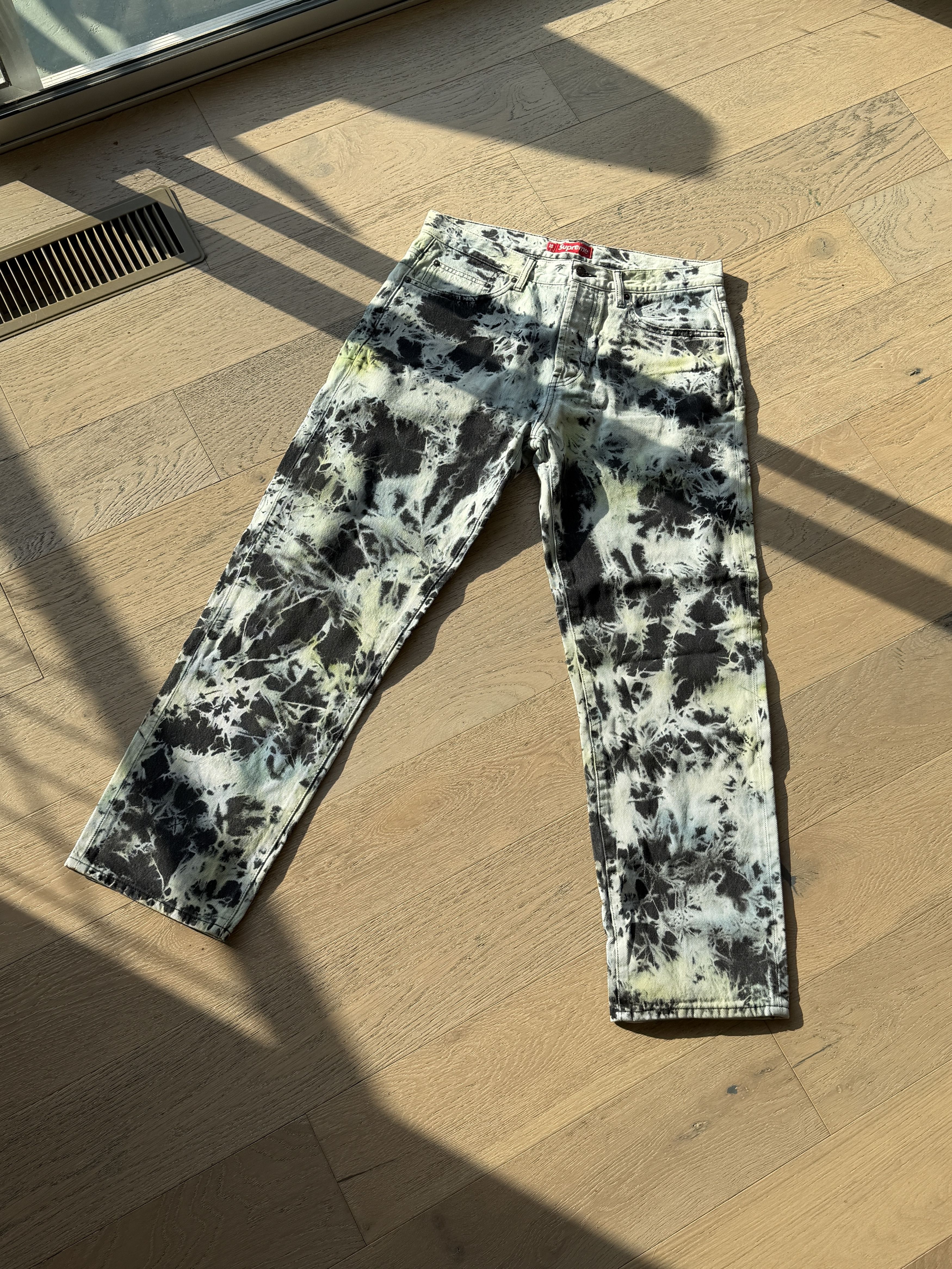 Supreme Supreme Regular Jean in Dyed Rust, tie dye. | Grailed