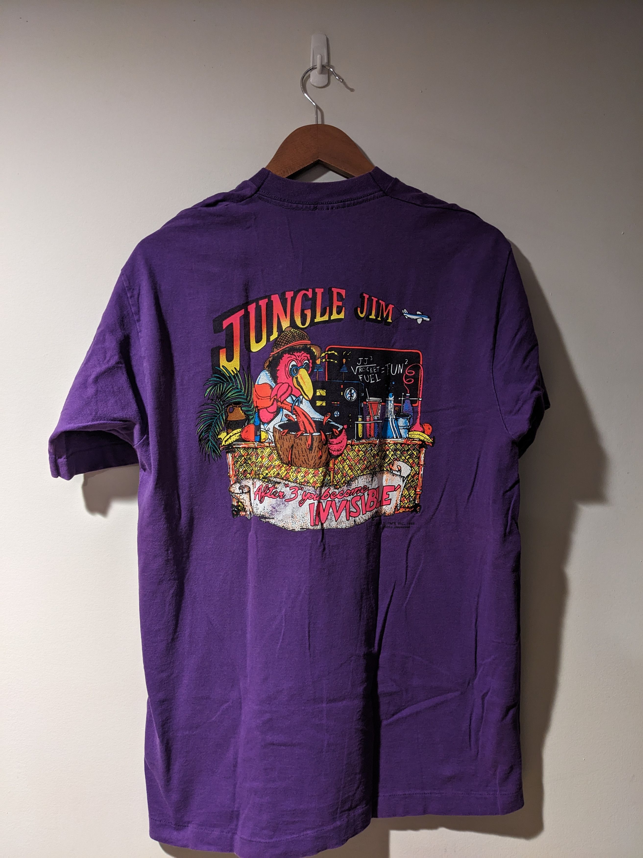 NASCAR × Vintage Vintage 1988 Jungle Jim Nascar Racing Speedway T-Shirt Size US L / EU 52-54 / 3 - 1 Thumbnail