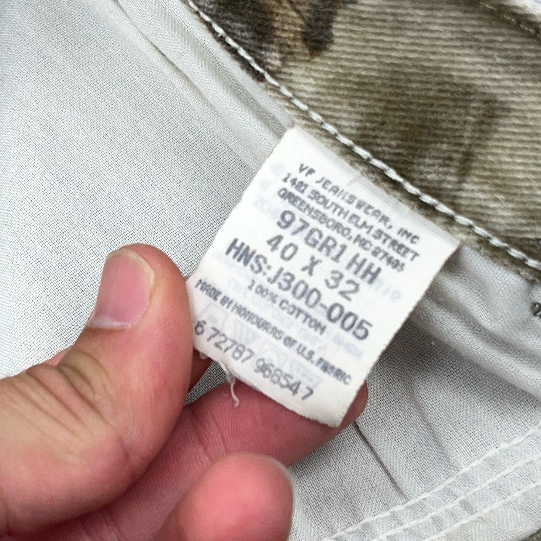Wrangler VINTAGE Wrangler Jeans Men 40x28 Straight Camouflage Denim Brown 5-Pocket Wrangler Jeans Mens Straight 40x28 Camouflage Cotton Jeans Size US 40 / EU 56 - 4 Thumbnail