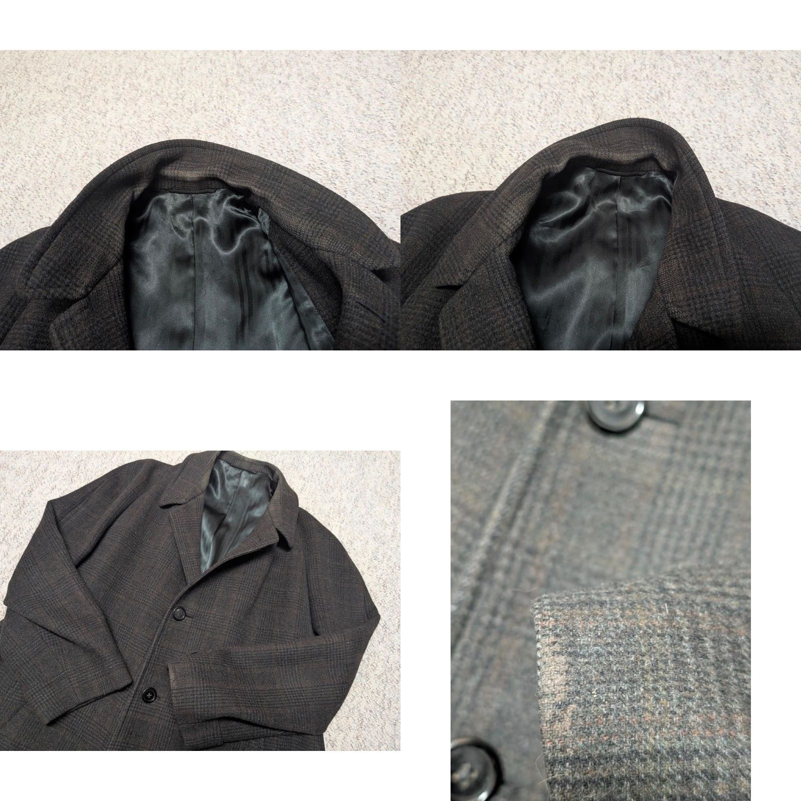 Hart Schaffner Marx VINTAGE USA made 1950s OVERCOAT Hart Schaffner Marx WOOL brown plaid 2XL Coat Men 48 Long Tuscan Velour Vintage Size US XXL / EU 58 / 5 - 8 Thumbnail