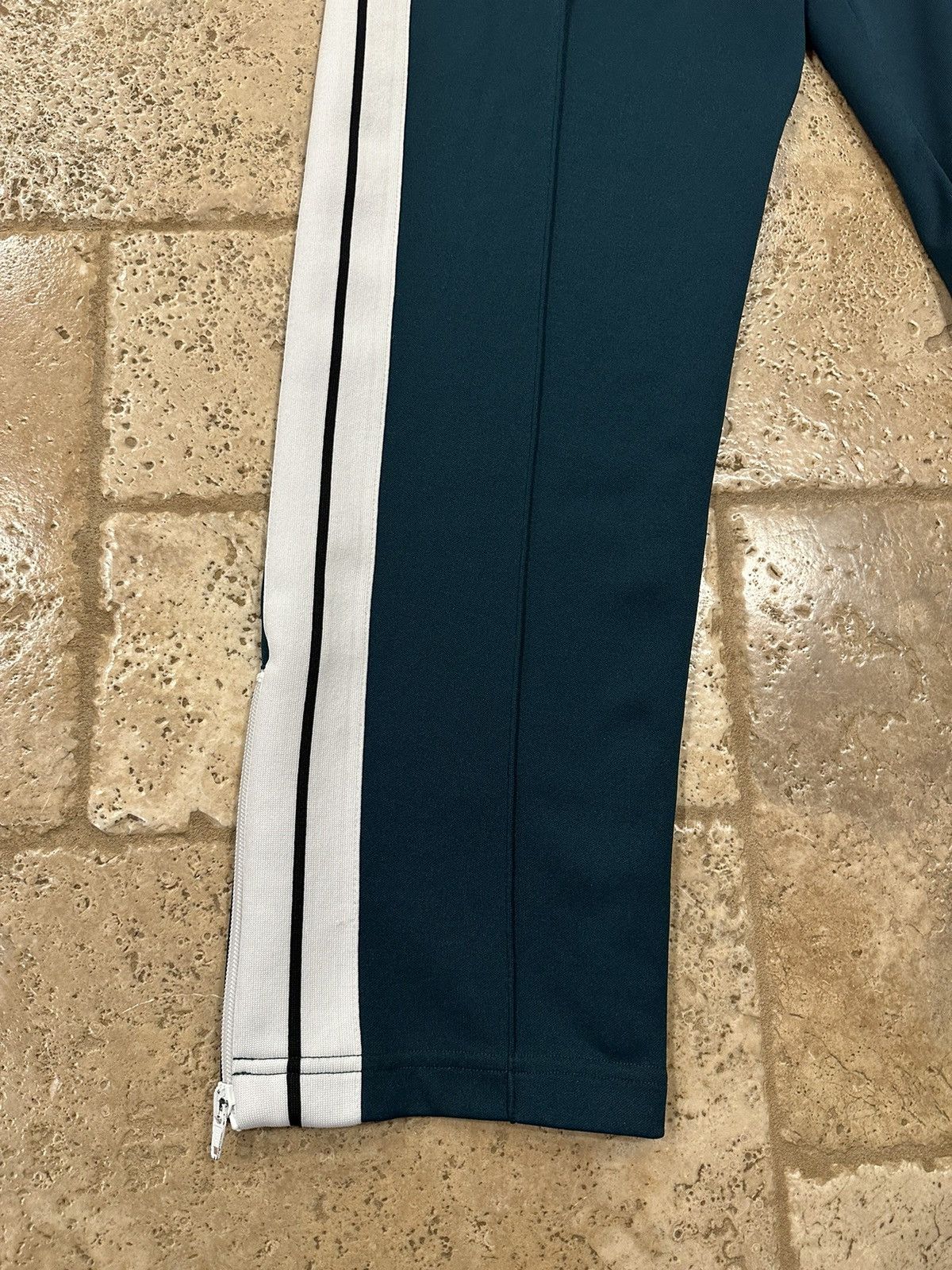 Palm Angels Palm Angels Forest Green Striped Track Pants Size US 34 / EU 50 - 3 Thumbnail