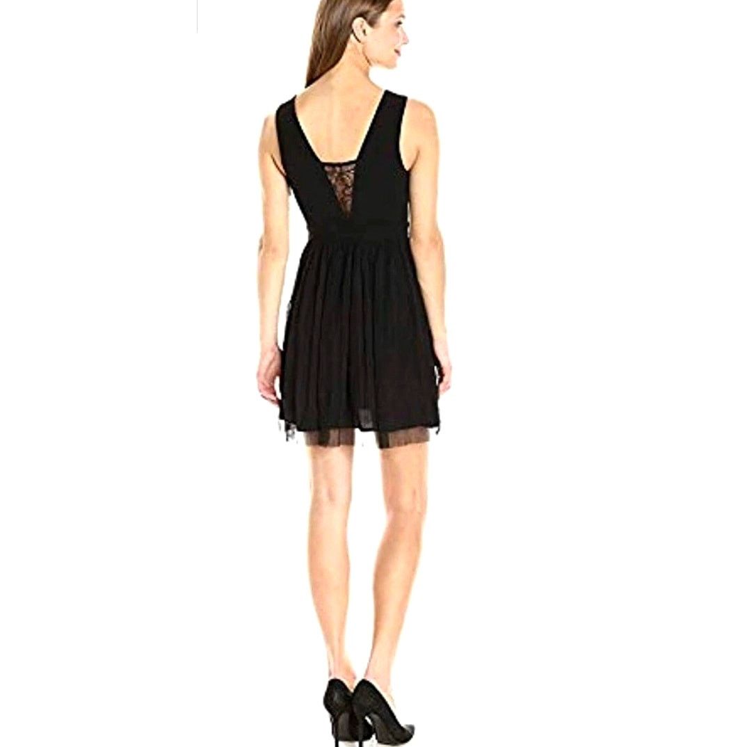 Bcbgmaxazria NWT BCBGeneration Lace Sleeveless Little Black Dress Size 0 Size XS / US 0-2 / IT 36-38 - 2 Thumbnail