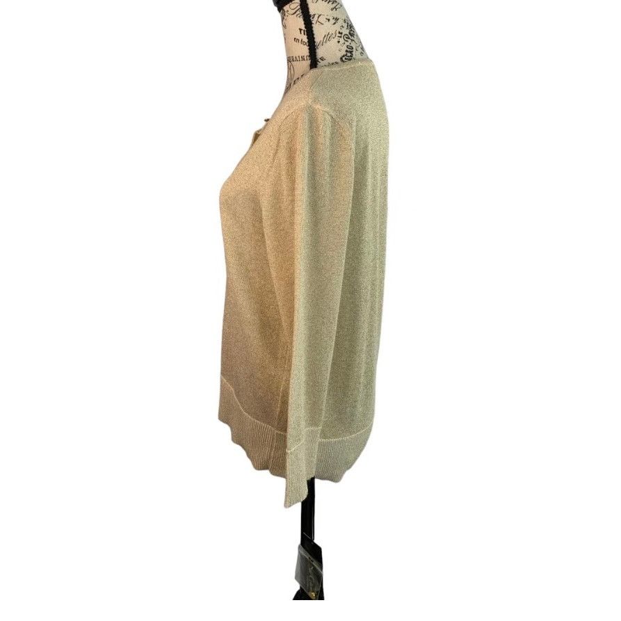 Other Nue Options Women's Medium Sweater Gold Sequins Long Sleeve Size M / US 6-8 / IT 42-44 - 8 Thumbnail