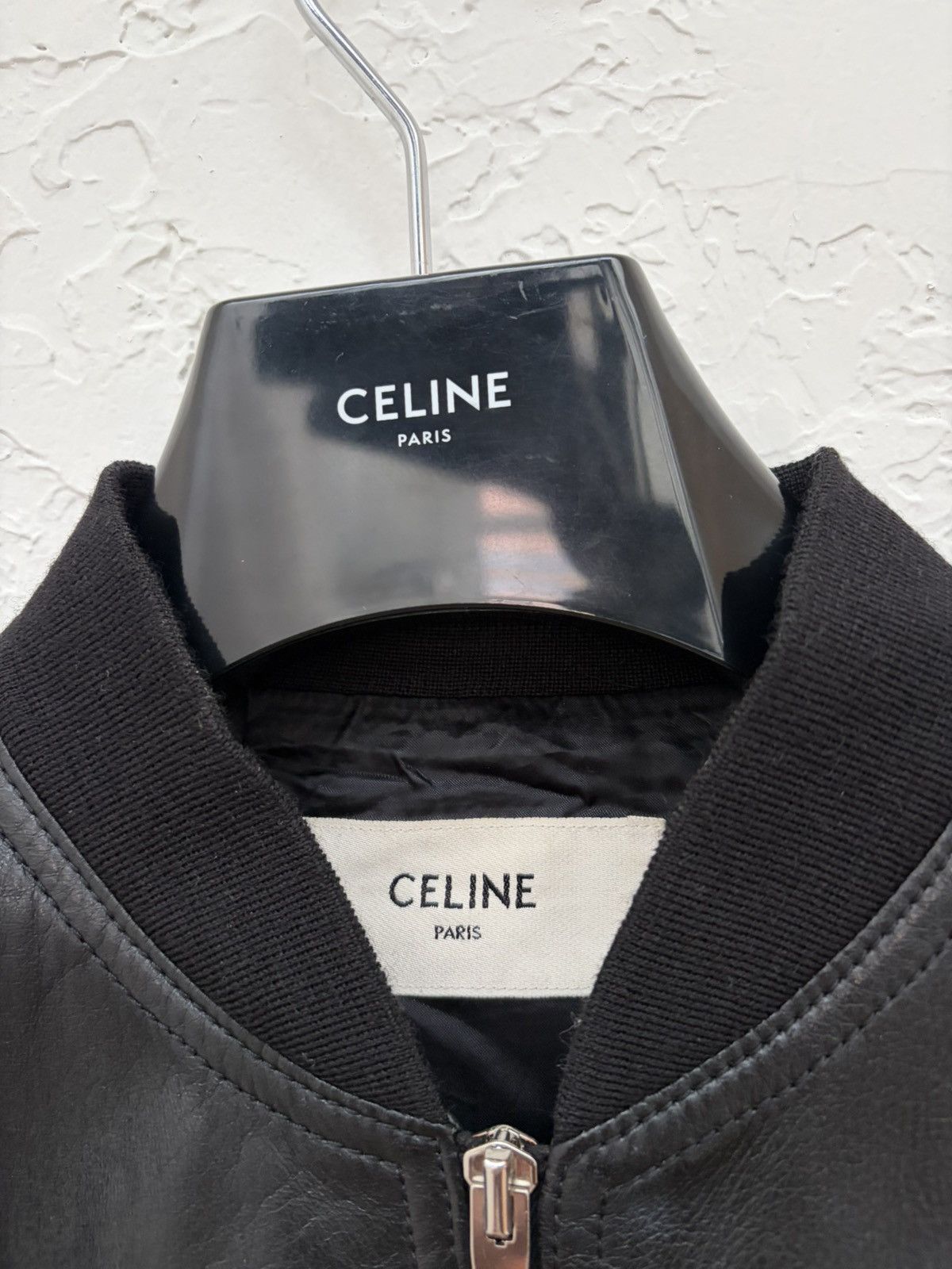 Celine Celine Bomber Leather Jacket Size US S / EU 44-46 / 1 - 2 Thumbnail