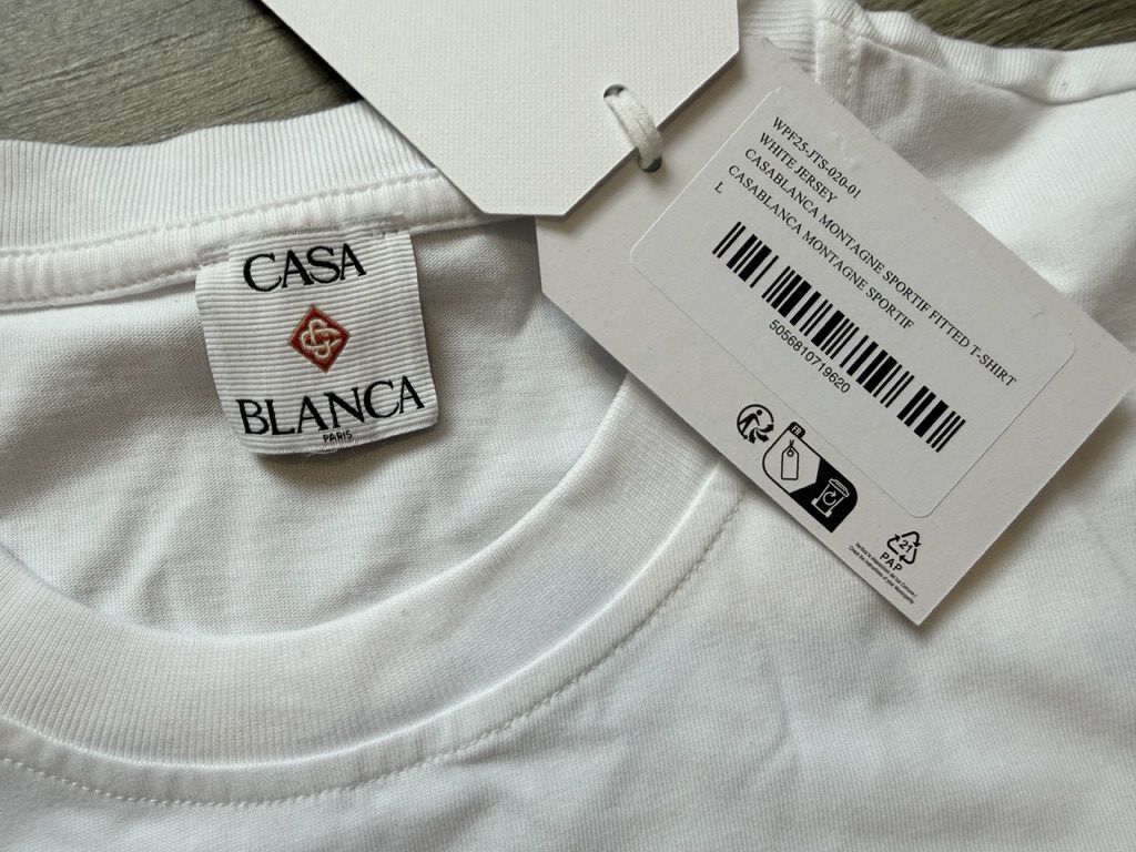 Casablanca Montaigne Sportif Fitted T-Shirt Size L / US 10 / IT 46 - 3 Thumbnail