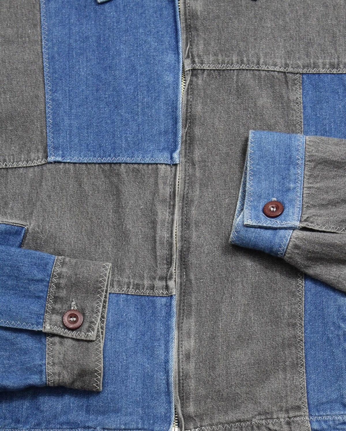 Hysteric Glamour 2000S NEWSPAPER DESIGNED BY KEIZ PATCHWORK DENIM JACKET Size US M / EU 48-50 / 2 - 9 Thumbnail
