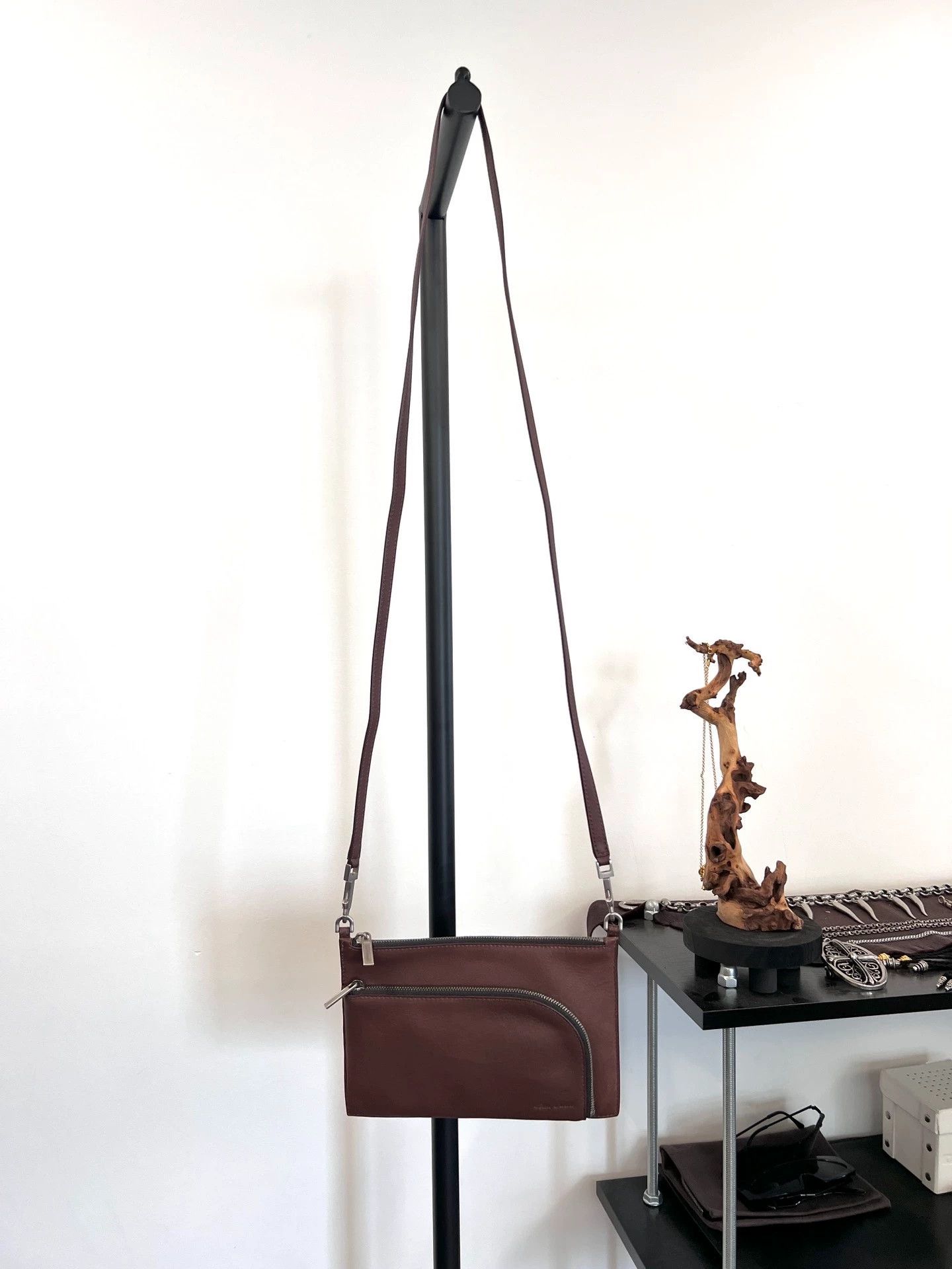 Rick Owens Rick Owens Bloody Calfskin Crossbody/Shoulder Bag Like New Size ONE SIZE - 9 Thumbnail
