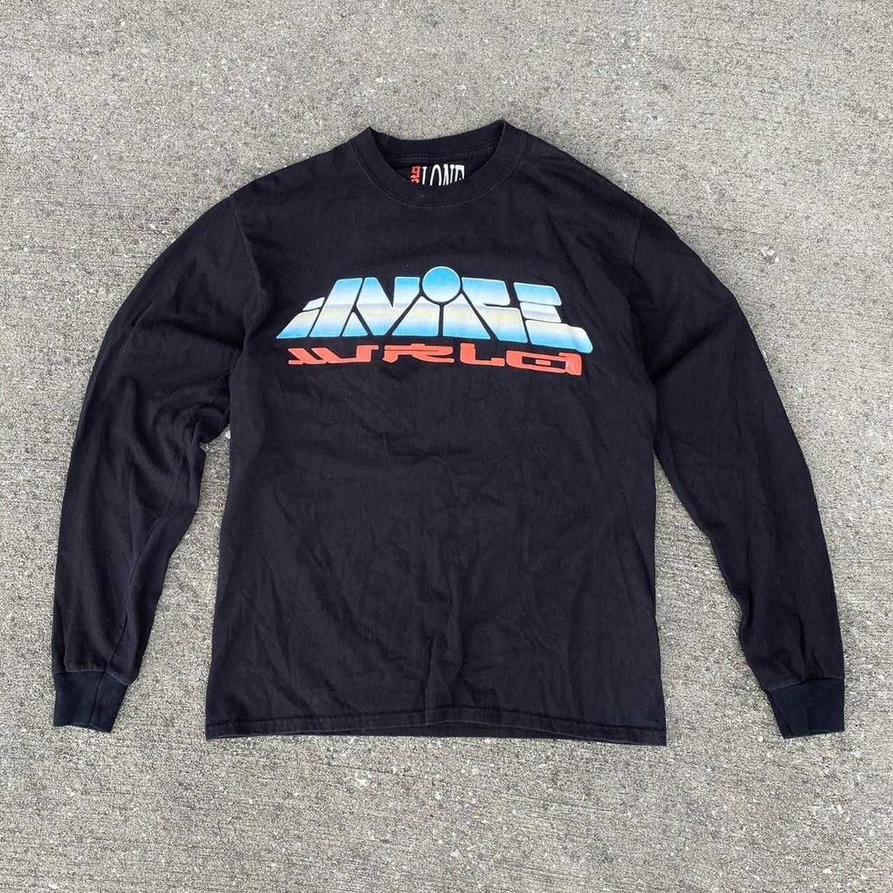 image of Rap Tees x Vlone Juice Wrld Black Long Sleeve Tee Shirt, Men's (Size Medium)