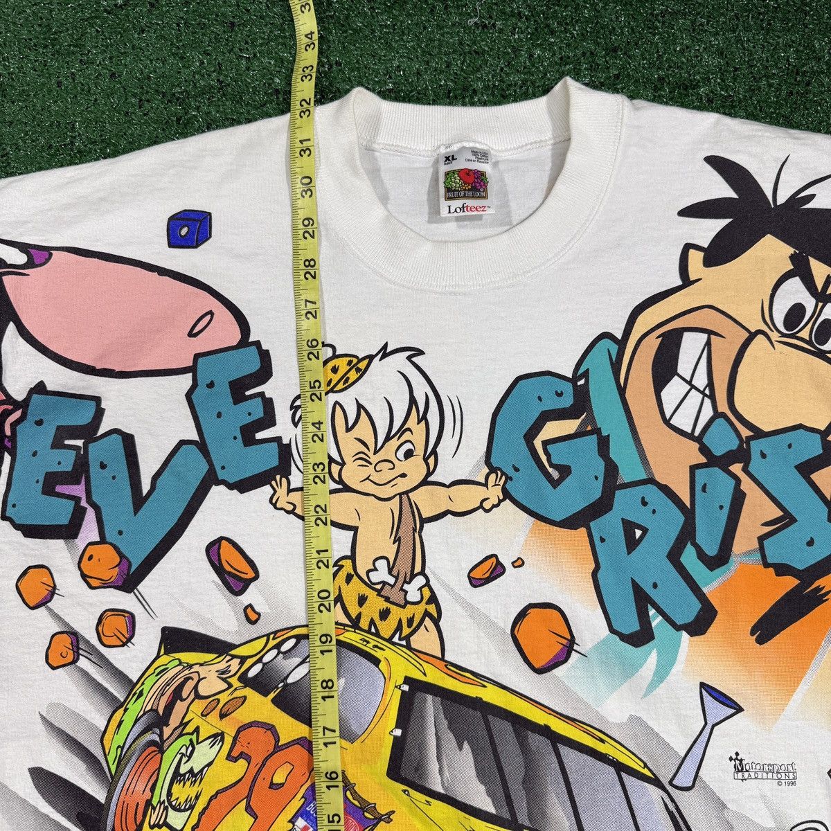 Vintage 1996 Cartoon Network NASCAR Steve Grissom Tee XL Size US XL / EU 56 / 4 - 9 Thumbnail