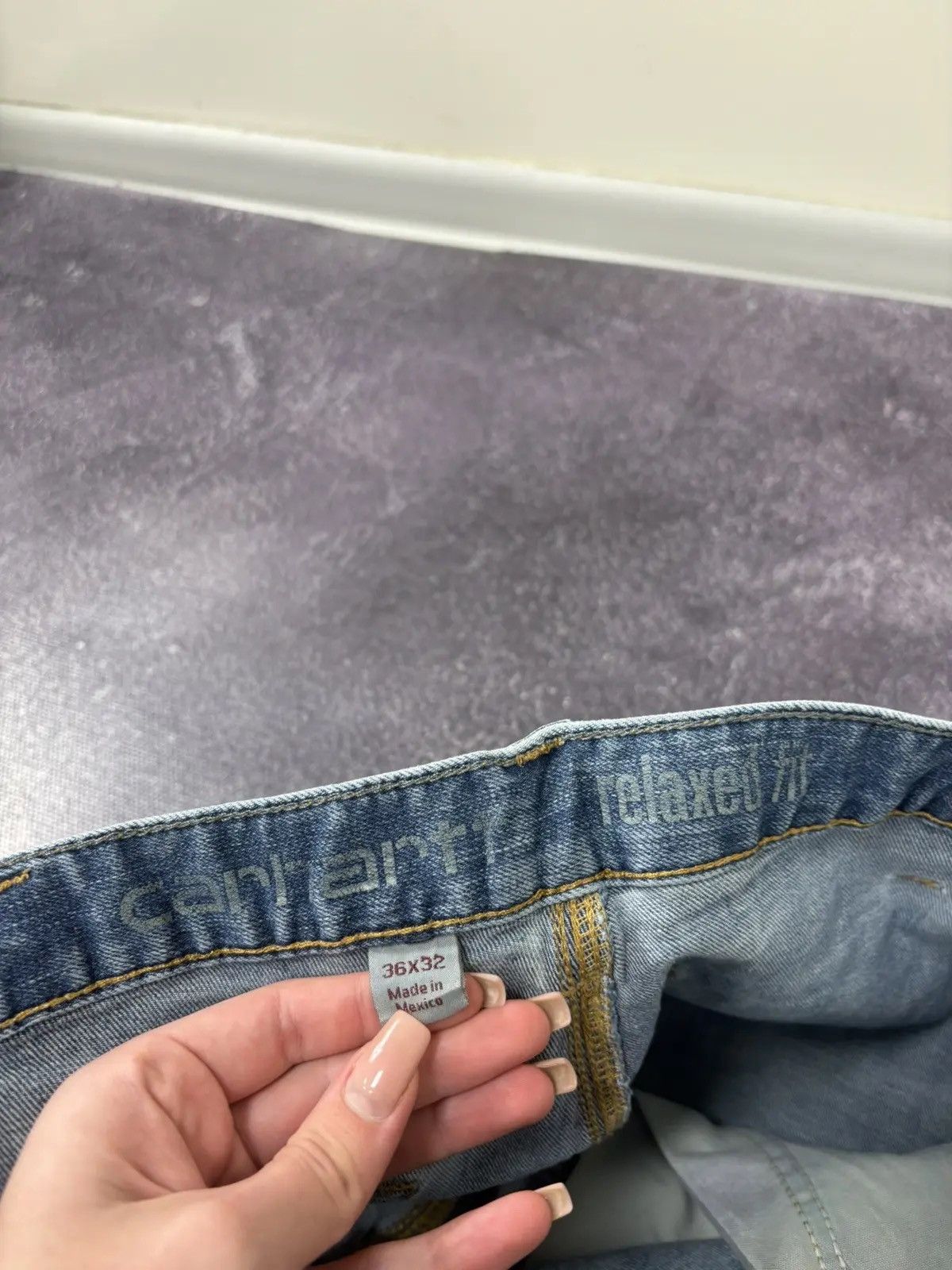 Carhartt × Vintage Vintage Carhartt Hype Blue USA Denim Relaxed Fit Jeans Size US 36 / EU 52 - 16 Thumbnail