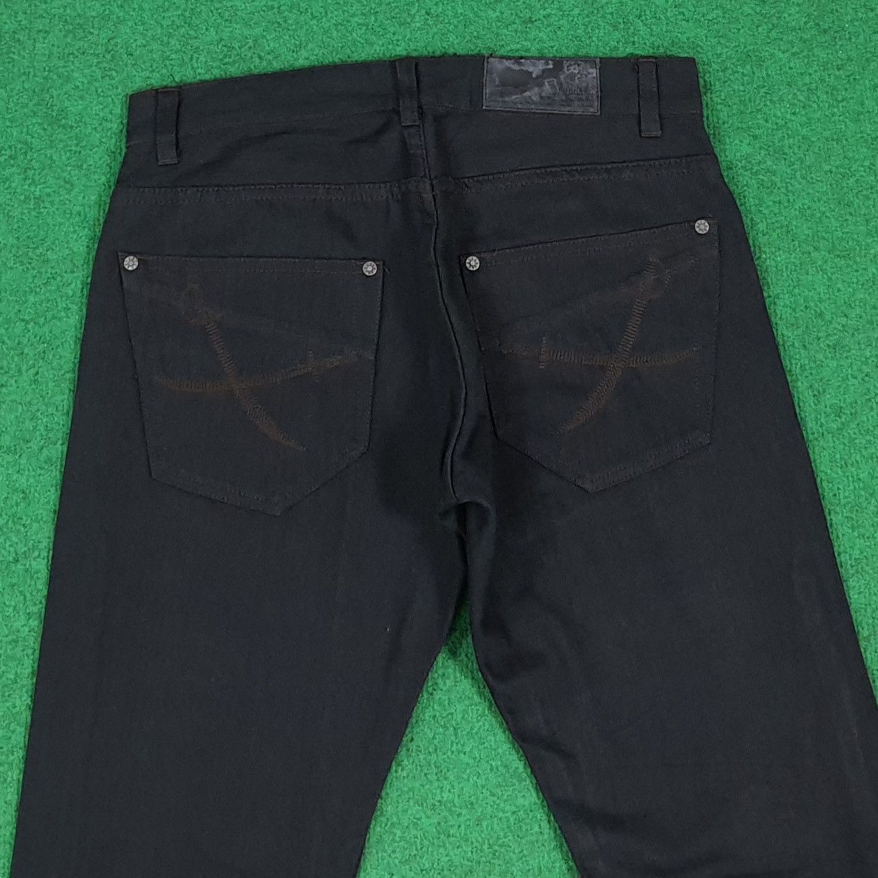 Japanese Brand Vintage Abordage Skull Rude Style Selvedge Pants C280N6 Size US 31 - 5 Thumbnail