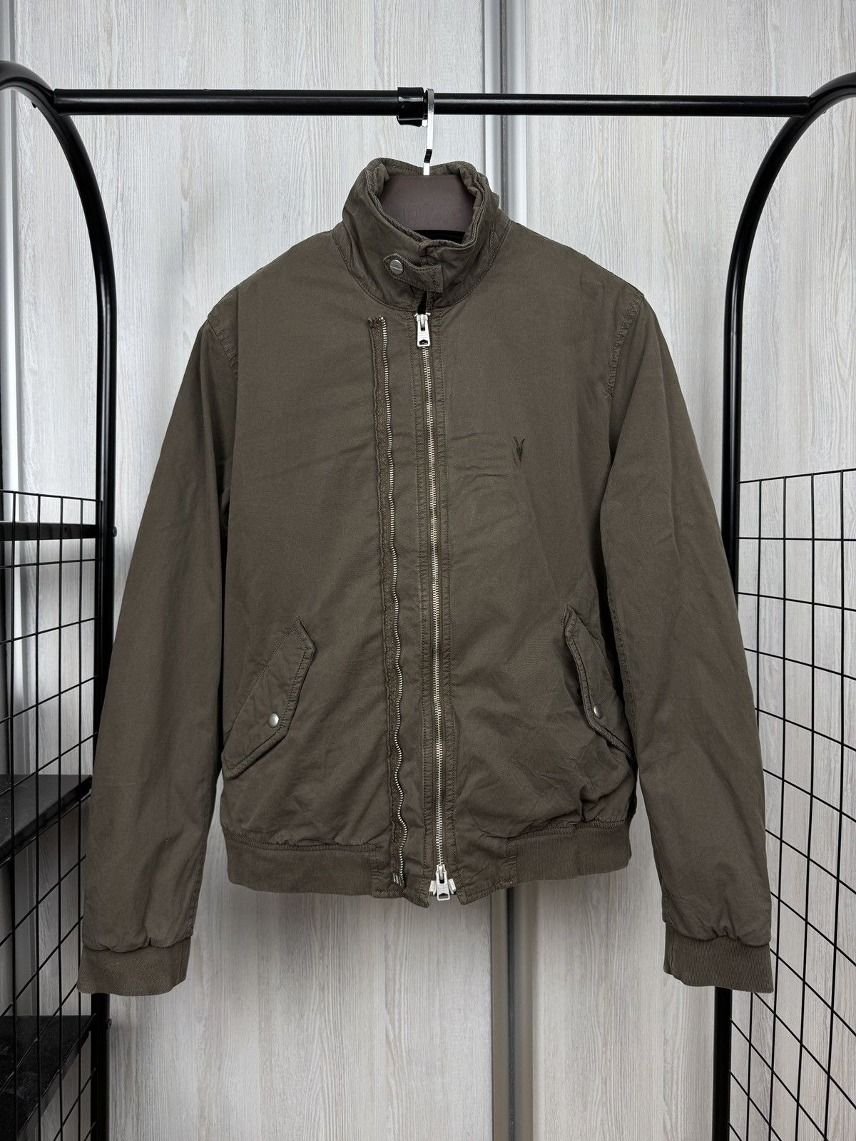 Allsaints AllSaints Men's Nicks Bomber Biker jacket Size US M / EU 48-50 / 2 - 1 Thumbnail
