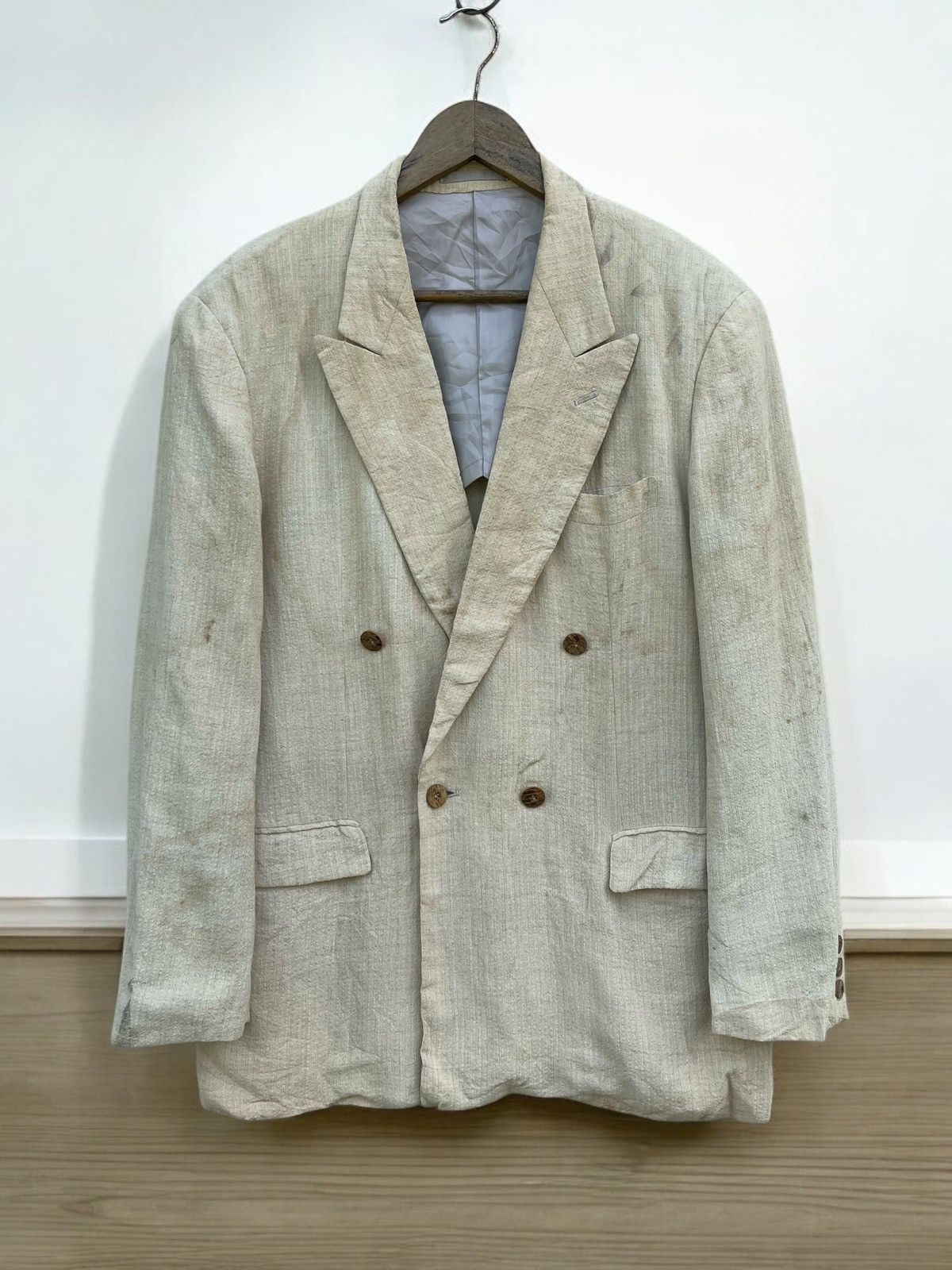 Issey Miyake × Tete Homme × Vintage 🔥Vintage Tete Homme by Katoh Kazutaka Double Breasted Blazer Size US S / EU 44-46 / 1 - 1 Thumbnail