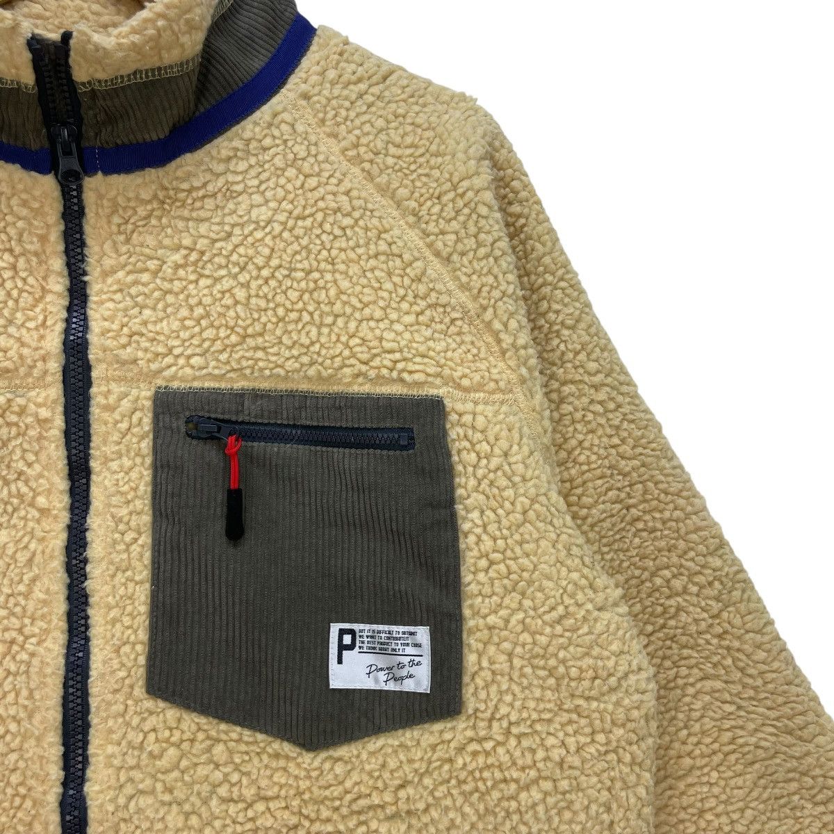 Japanese Brand × Vintage 💥Vintage Power To The People Deep Pile Jacket Size US M / EU 48-50 / 2 - 4 Thumbnail