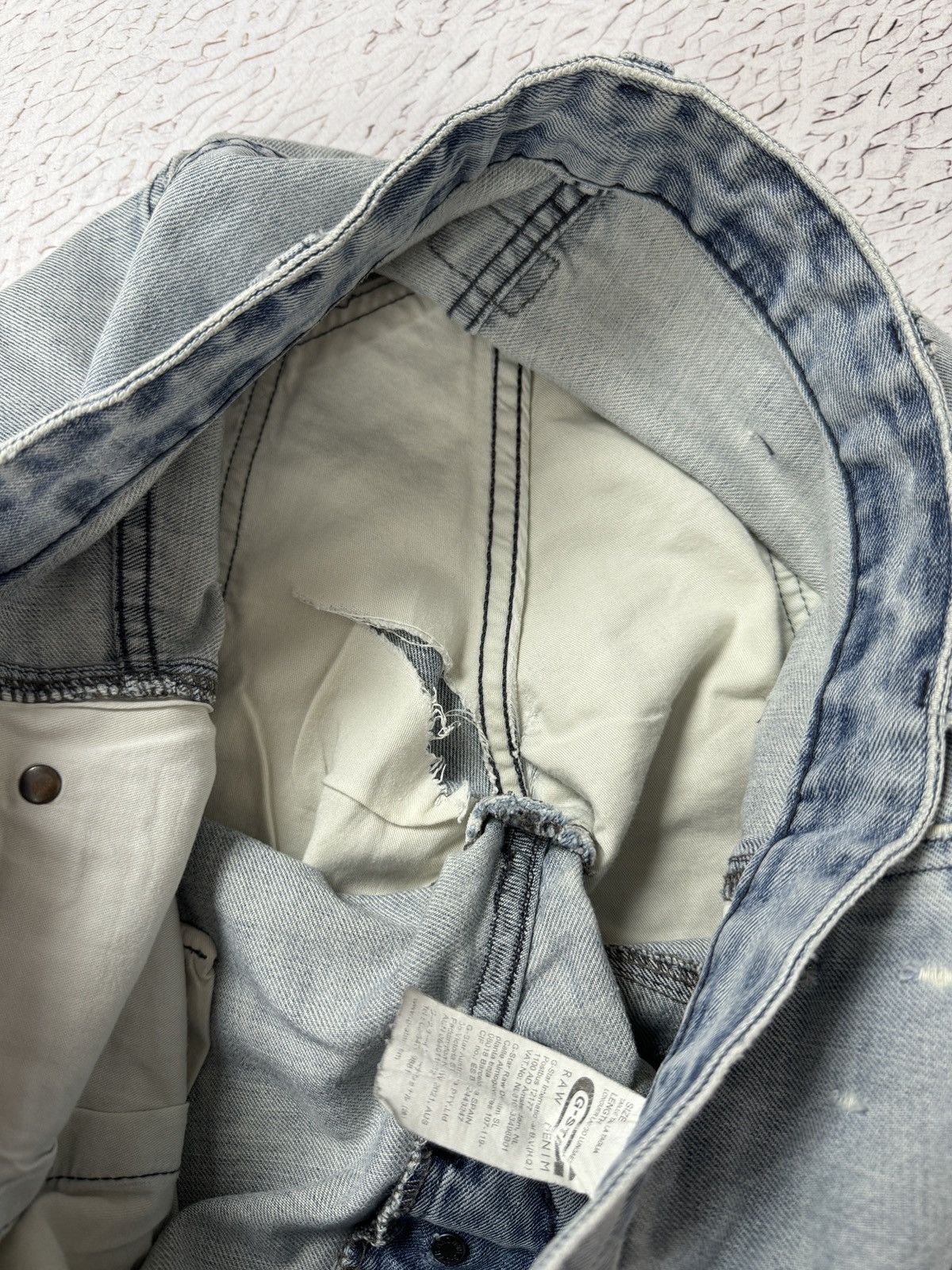 G-Star G-Star Raw Elwood vintage light blue double knee denim jeans Size US 32 / EU 48 - 14 Thumbnail