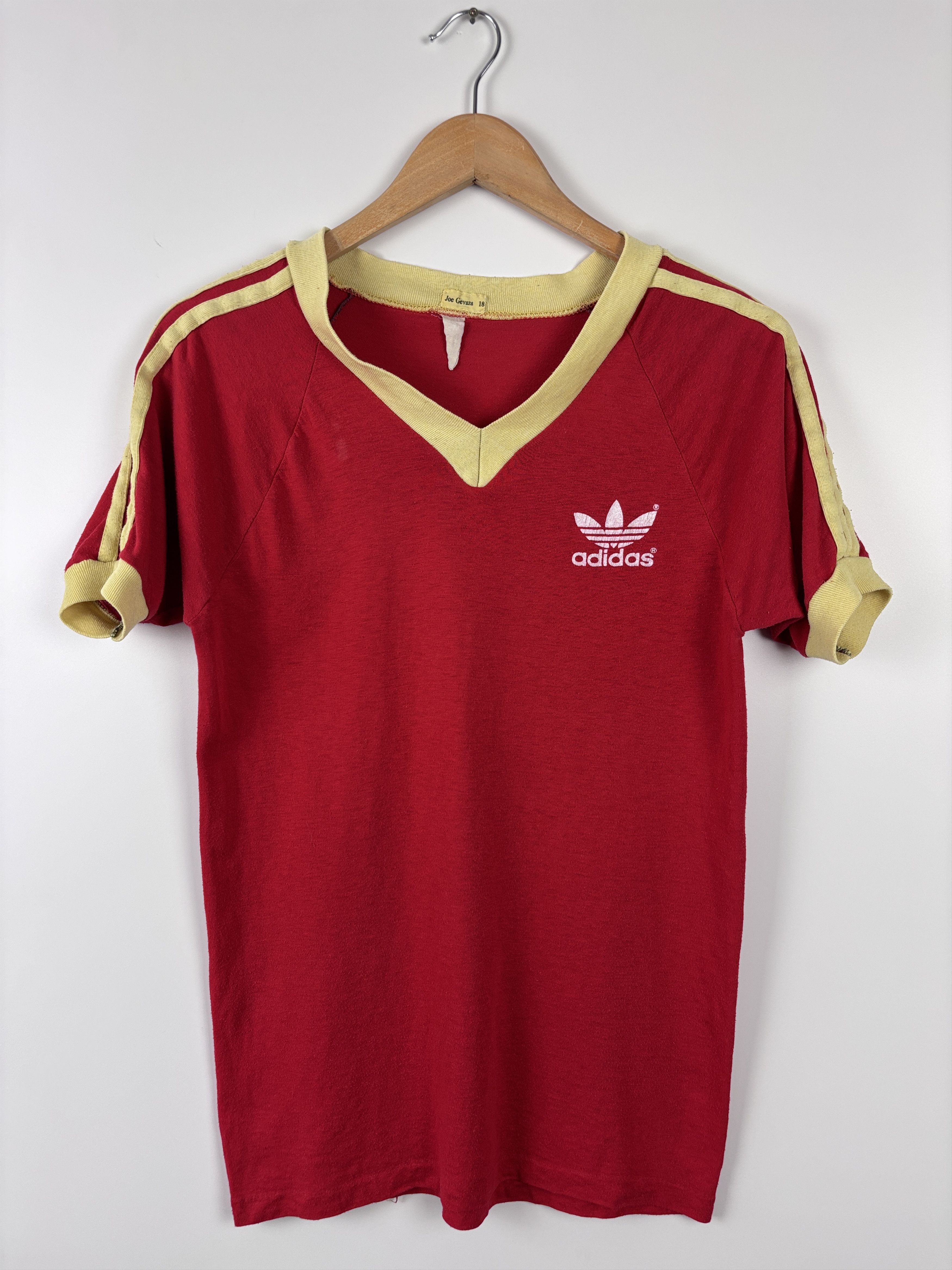 Vintage Adidas Trefoil Womens Vintage 80s Adidas Trefoil V-Neck