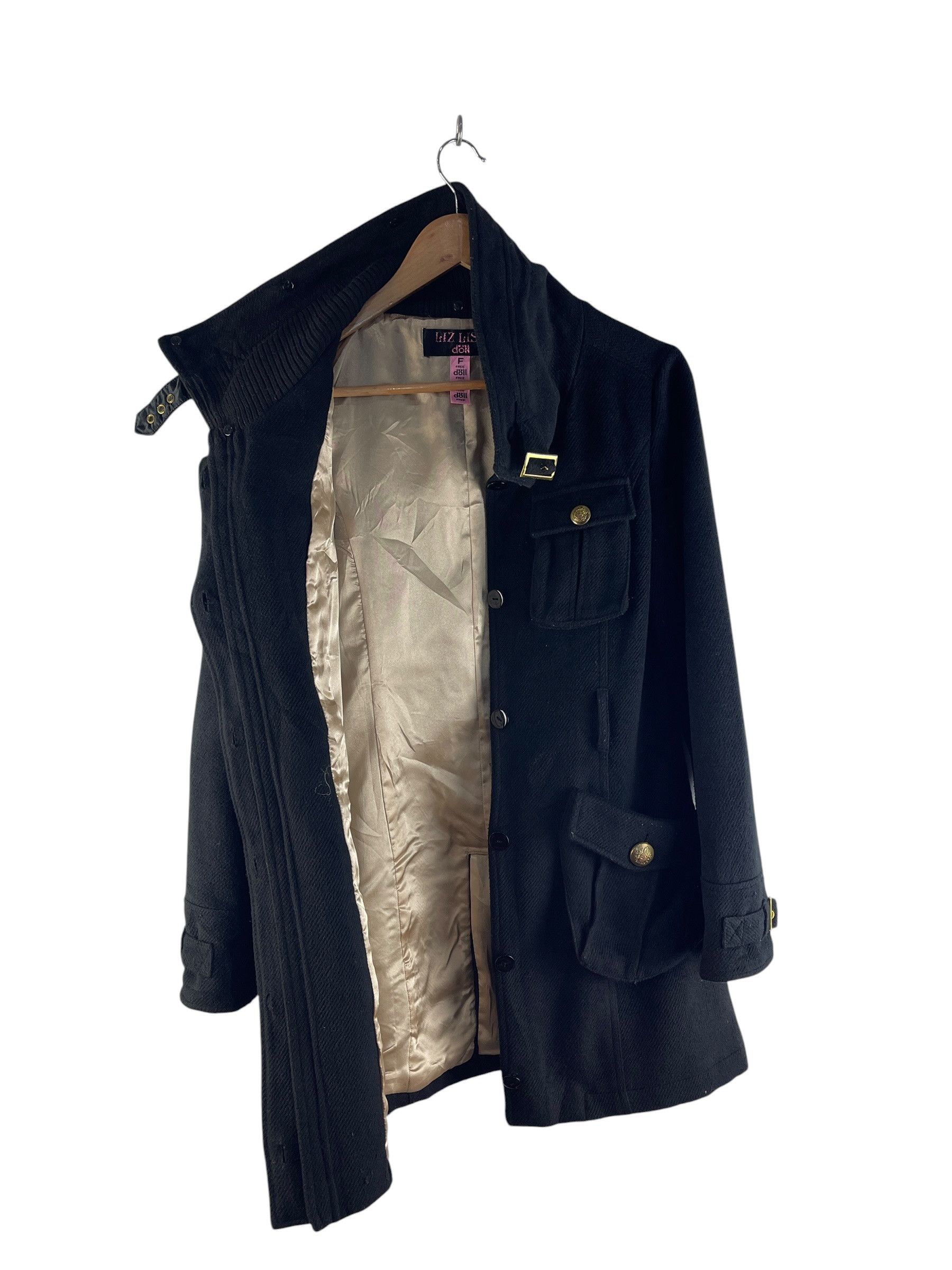 Japanese Brand Liz Lisa Doll Black Wool Coat Military Style Japanese Jacket Size US XS / EU 42 / 0 - 3 Thumbnail