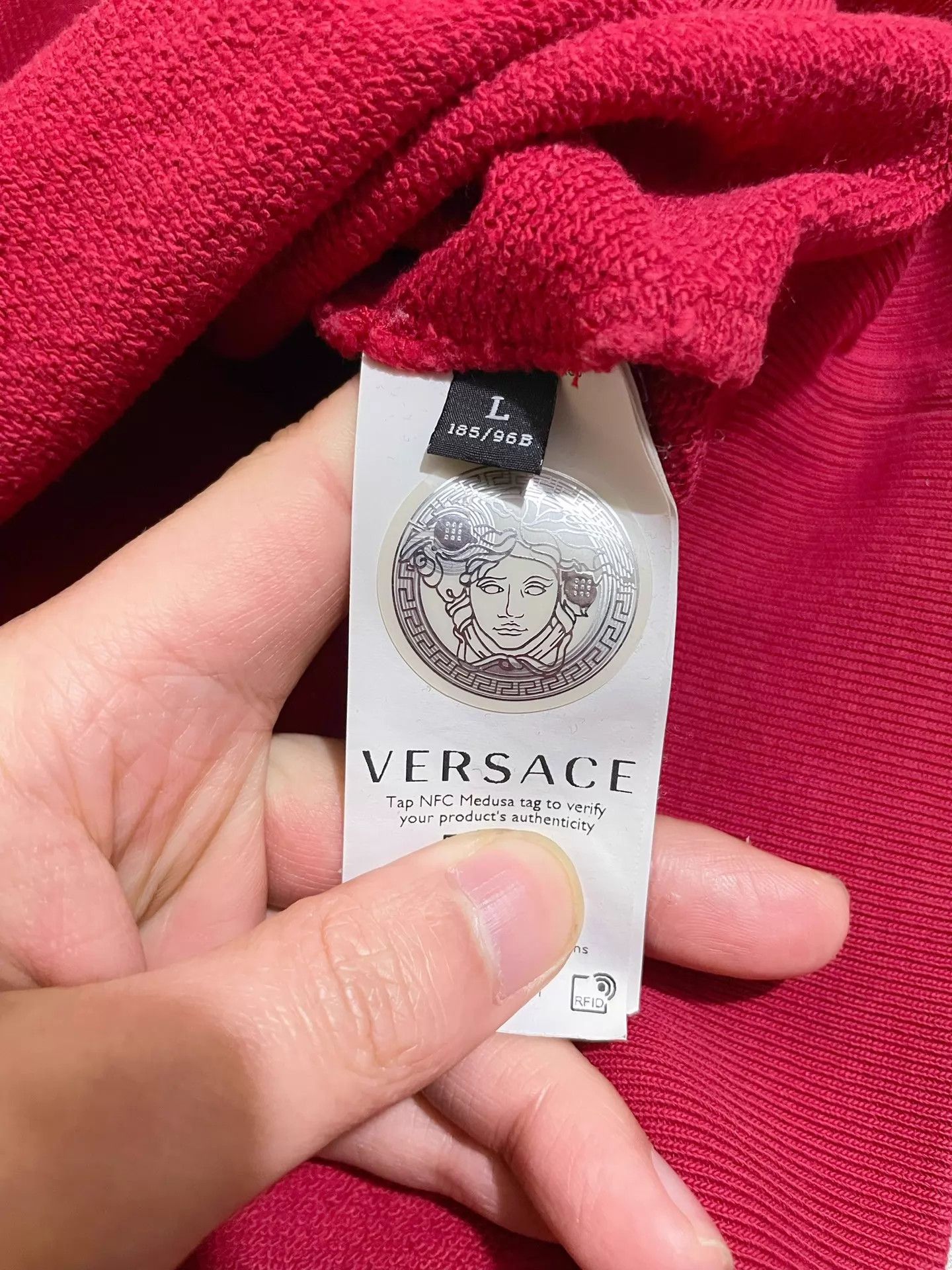 Versace Versace Runway Medusa Logo Swirl Print Hoodie Size US L / EU 52-54 / 3 - 7 Thumbnail