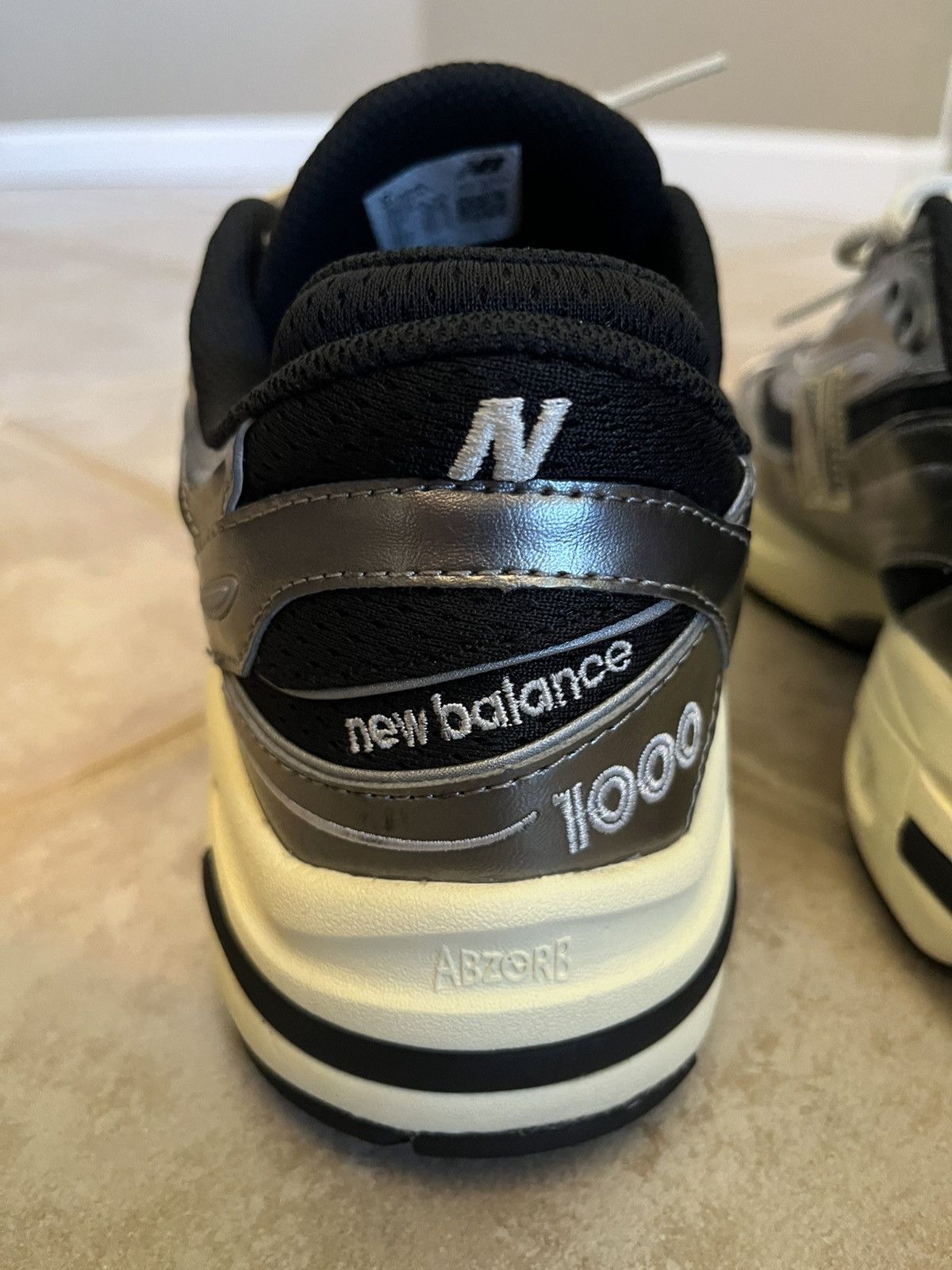 New Balance 1000 ‘SILVER METALLIC’ Size US 10.5 / EU 43-44 - 5 Thumbnail