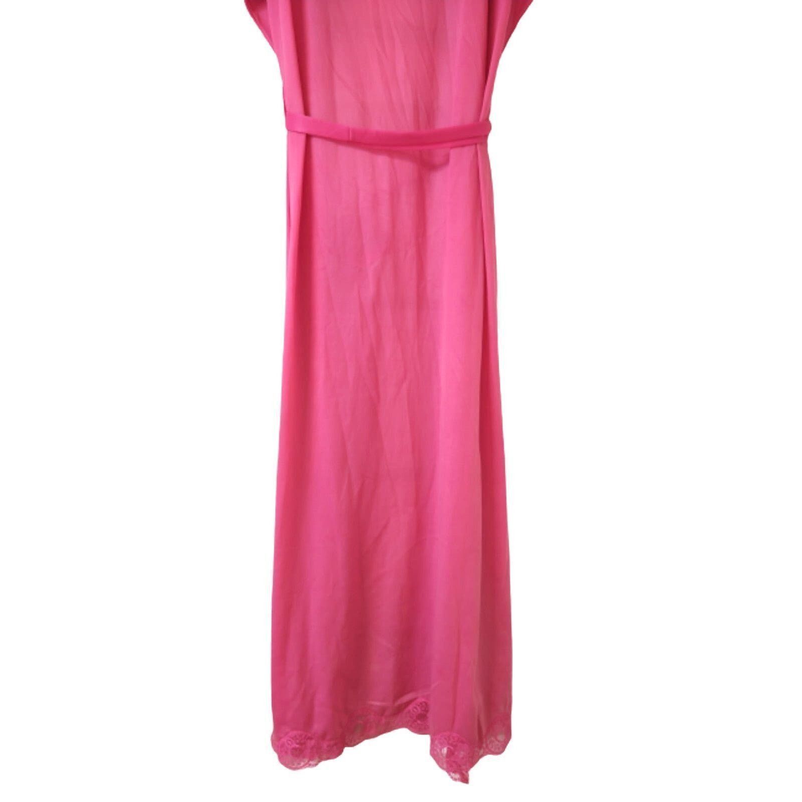 The Unbranded Brand Pink lace trim maxi nightgown L Size L / US 10 / IT 46 - 4 Thumbnail