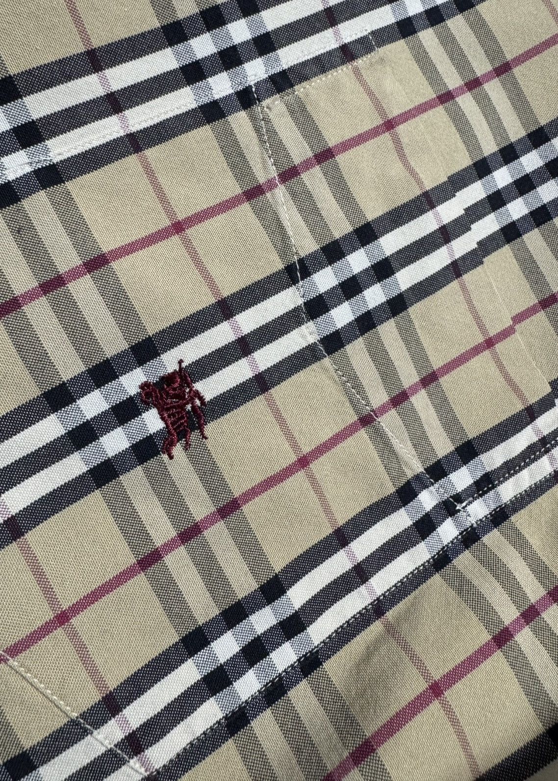 Burberry Burberry London Luxury Button Up Shirt Checked Vintage Size US M / EU 48-50 / 2 - 5 Thumbnail