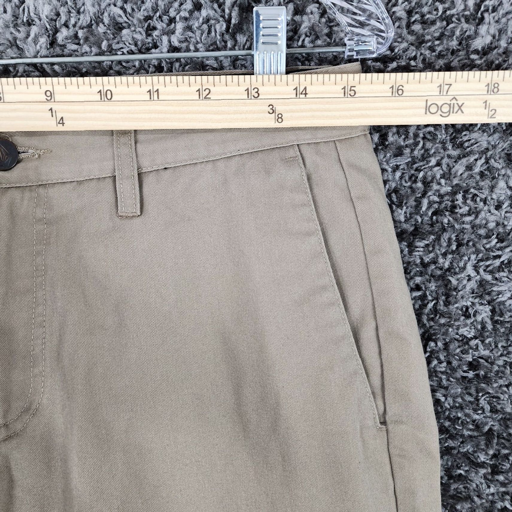 Volcom Volcom Corpo Class Mens Brown Straight Leg Polyester Cotton Pants Size 30 Size US 30 / EU 46 - 4 Thumbnail