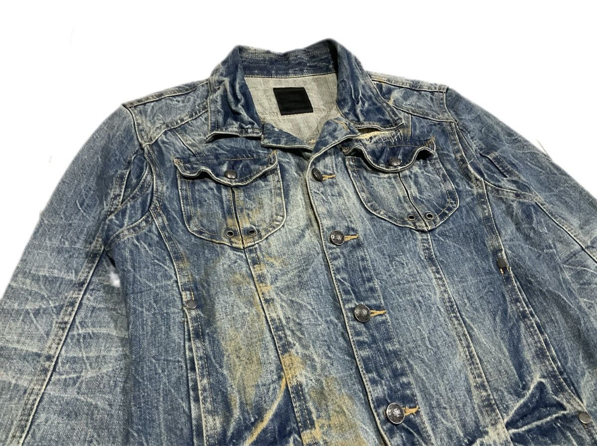 14th Addiction × If Six Was Nine × Le Grande Bleu (L.G.B.) 🔥Y2K Archived Midas Boro Mud Wash Denim Jacket Size US L / EU 52-54 / 3 - 2 Thumbnail