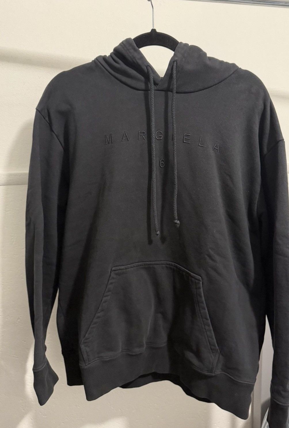 MM6 MM6 Maison Margiela Black Hoodie Size S / US 4 / IT 40 - 1 Thumbnail