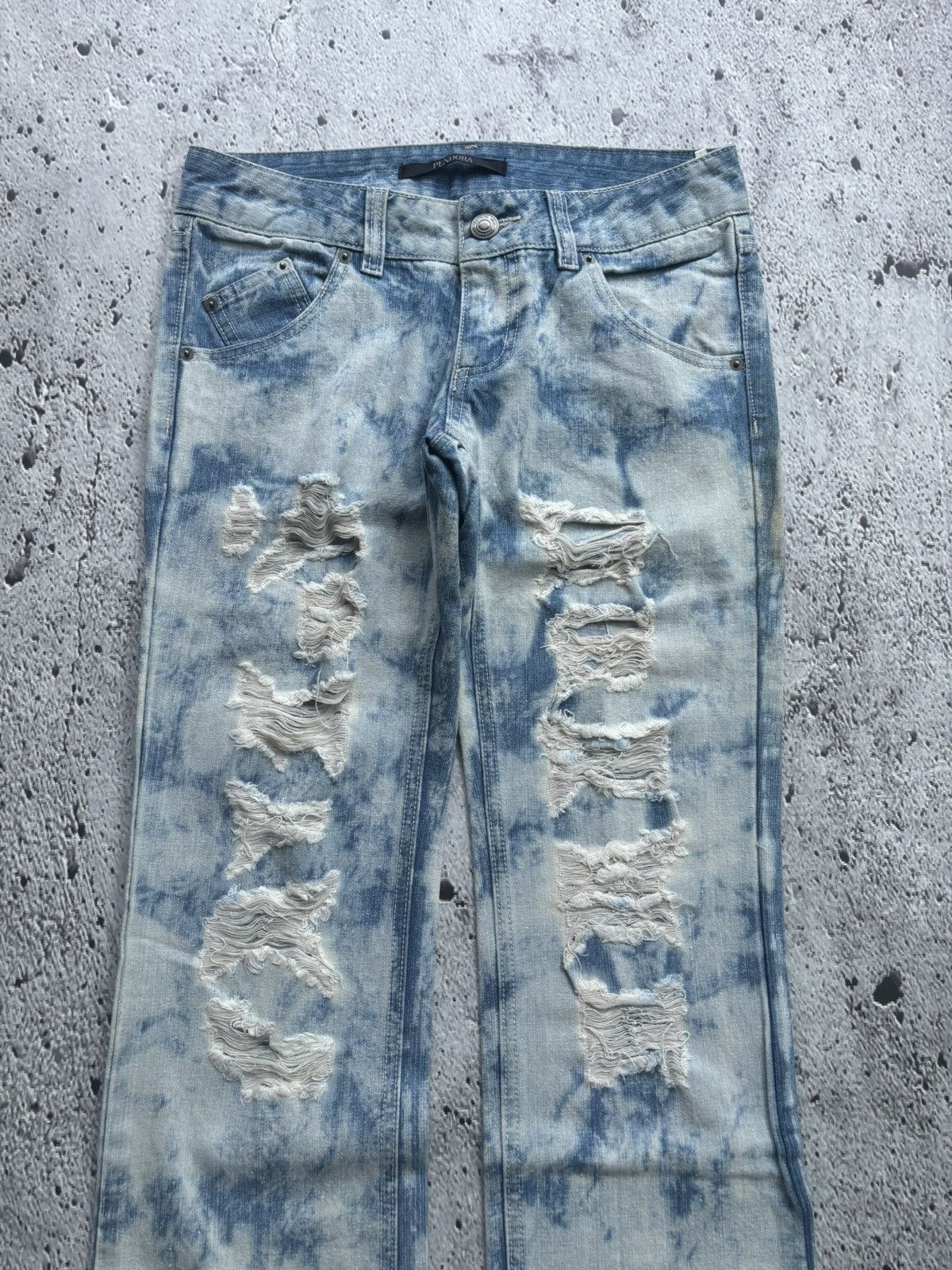Hysteric Glamour Distressed denim pendora ifsixwasnine punk style Size US 31 - 2 Thumbnail