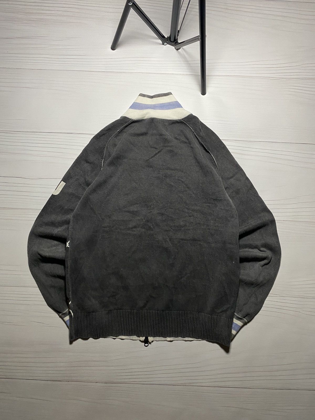 Armani × Vintage Vintage Armani Jeans Distressed faded full zip AJ sweatshirt Size US S / EU 44-46 / 1 - 2 Thumbnail