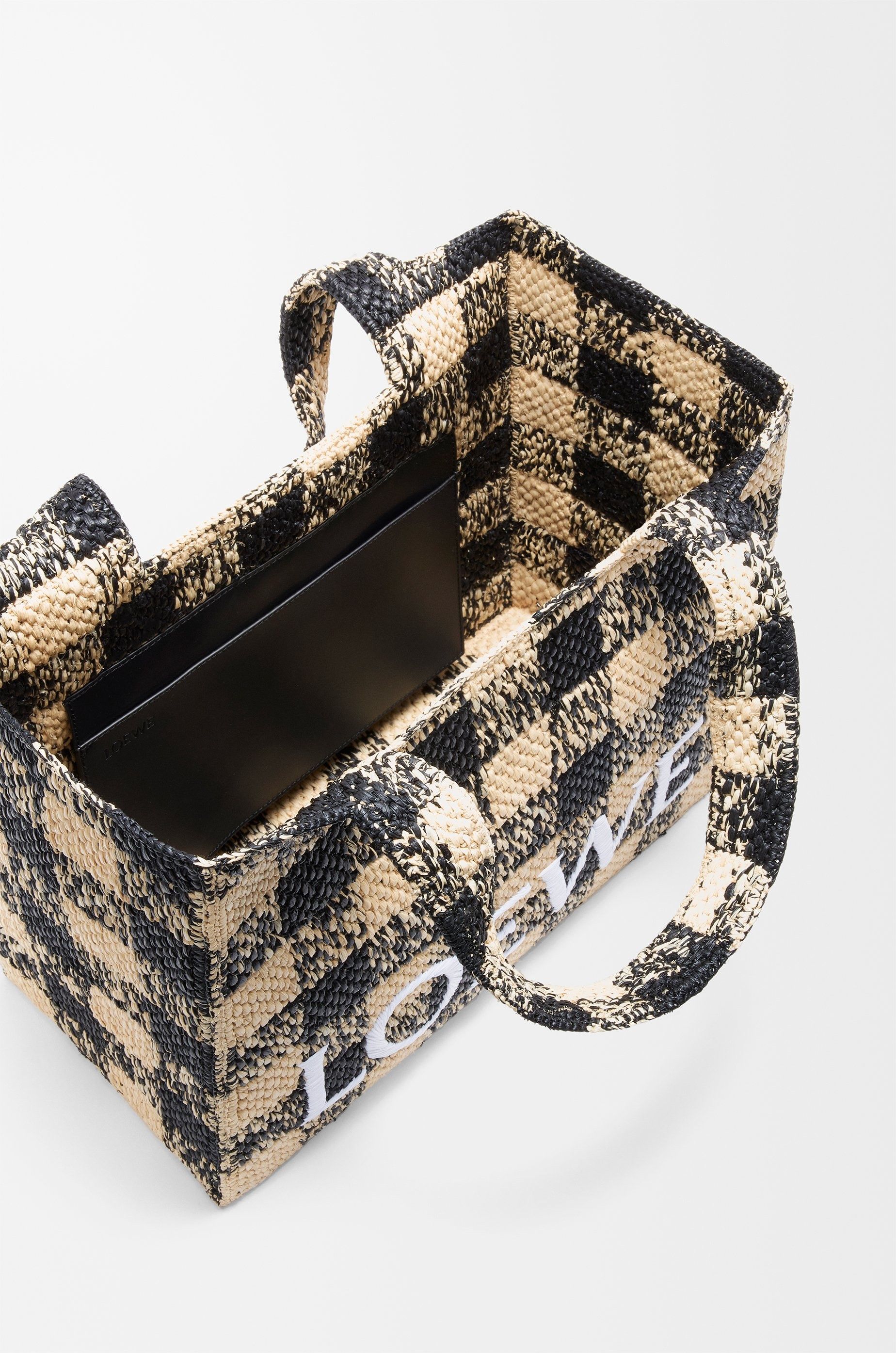 Loewe o1in1g0426 Size: OS / Large Font Tote Bag in Natural/Black Size ONE SIZE - 7 Thumbnail