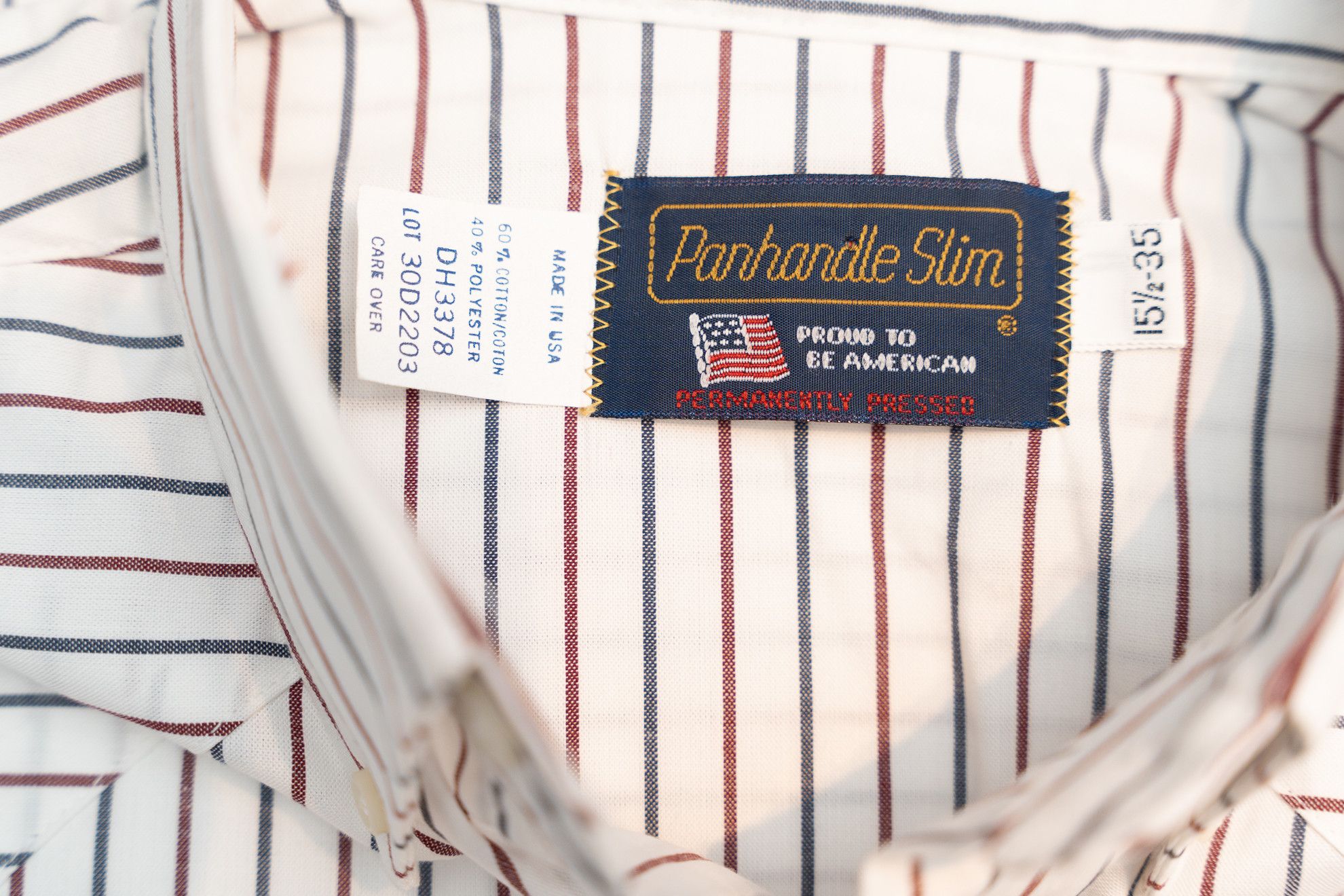 Other VINTAGE Panhandle Slim Western Shirt | Striped Americana 80s Size US M / EU 48-50 / 2 - 6 Thumbnail