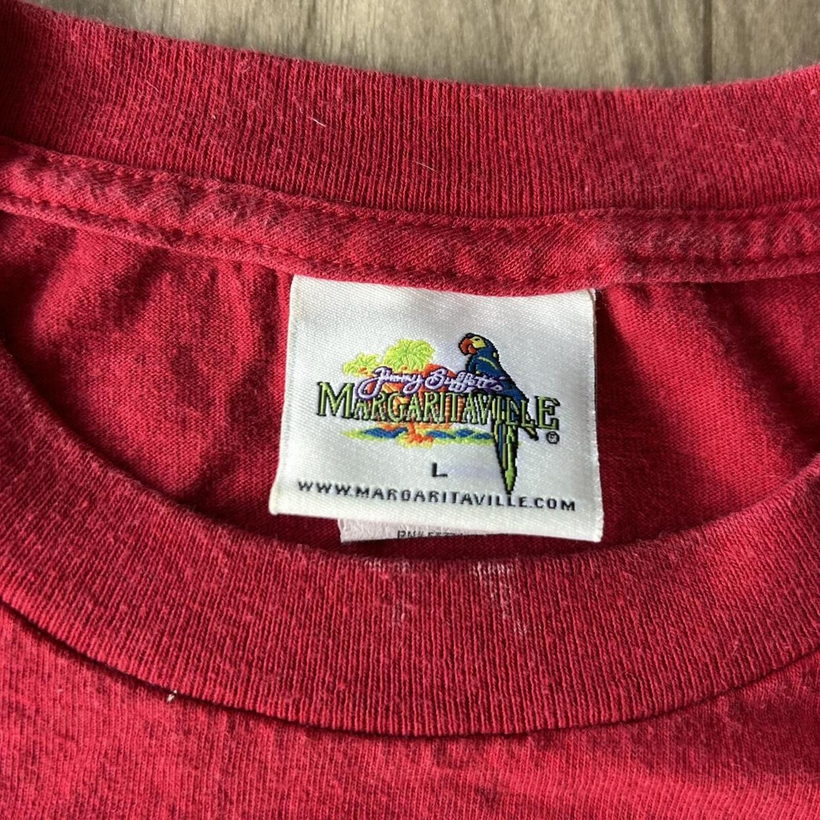 Other Vintage 2002 Jimmy Buffet Red Margaritaville t shirt size L Size US L / EU 52-54 / 3 - 3 Thumbnail