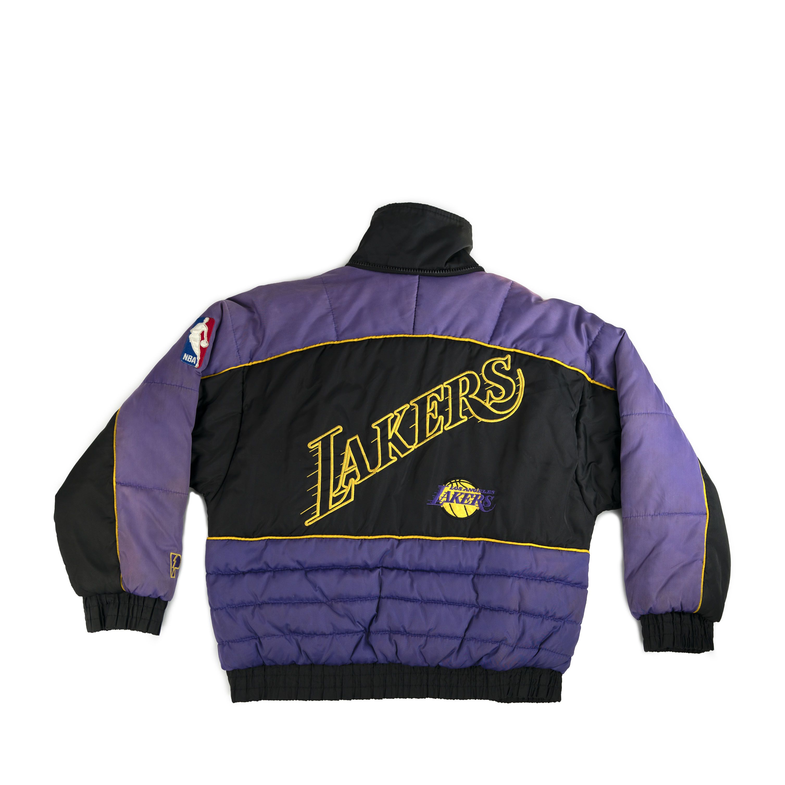 NBA Vintage 1990's Pro Player LA Los Angeles Lakers Jacket Faded Size US M / EU 48-50 / 2 - 2 Thumbnail