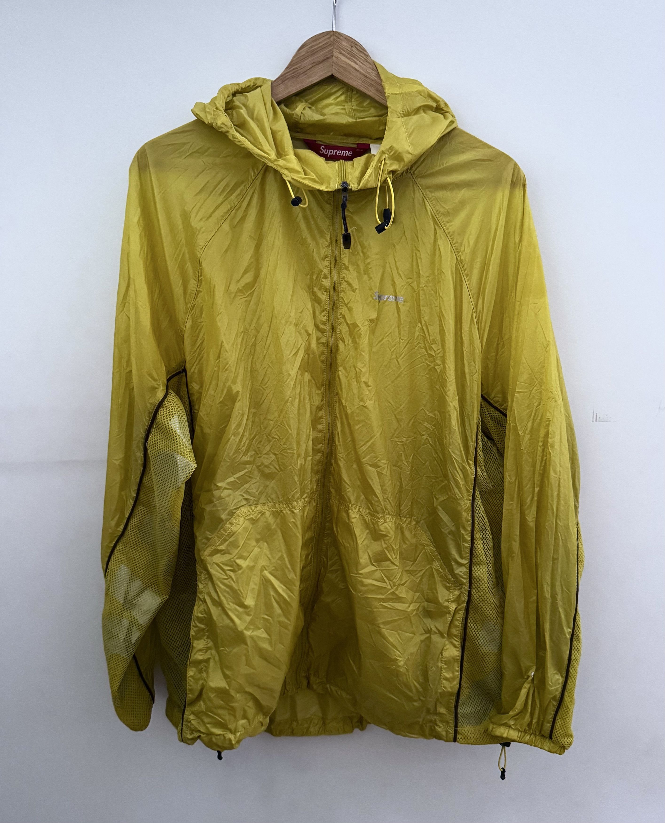 Supreme Ripstop Hooded Windshell 'Acid Yellow' | Grailed