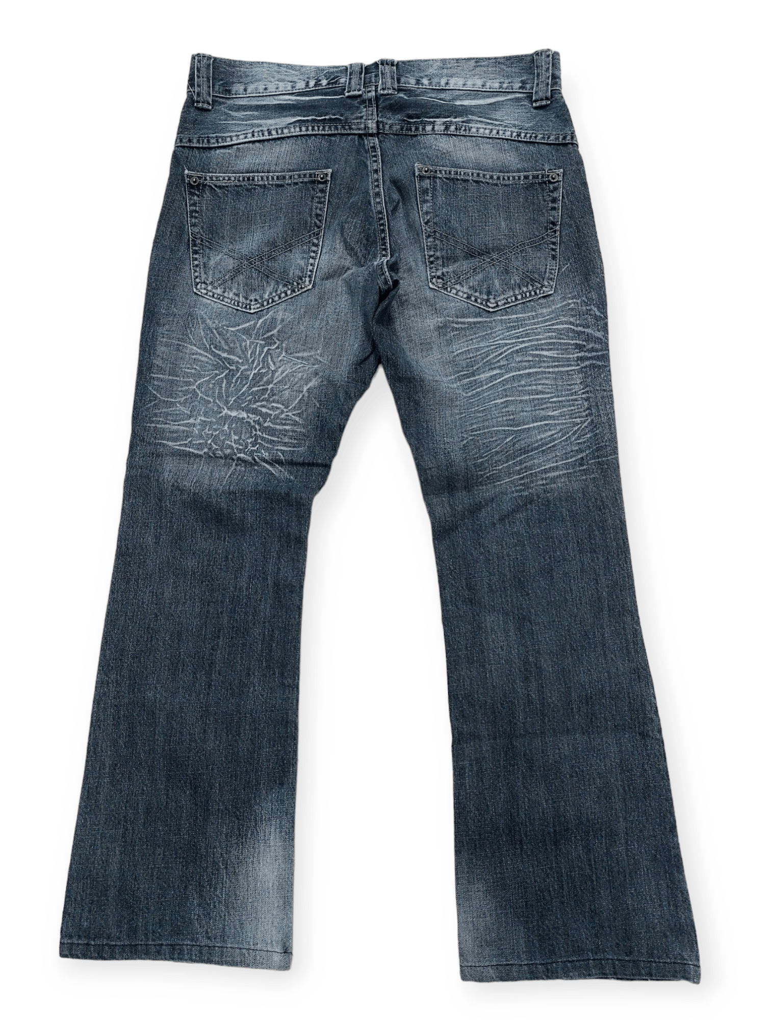 Other 🔥SORRIDERE🔥 Punk Style Flare Bootcut Denim Jeans Size US 31 - 2 Thumbnail