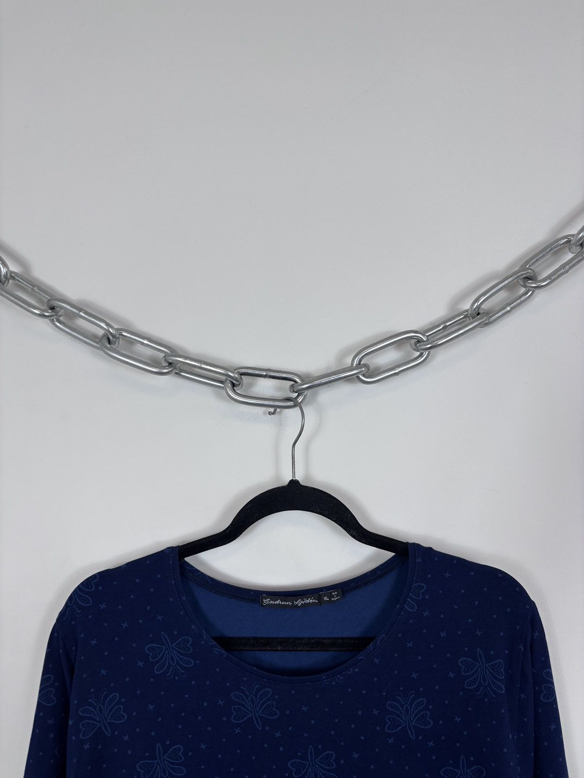 Gudrun Sjoden Gudrun Sjoden Women’s Blue Dotted Butterfly Long Sleeve Tee Size XL / US 12-14 / IT 48-50 - 3 Thumbnail