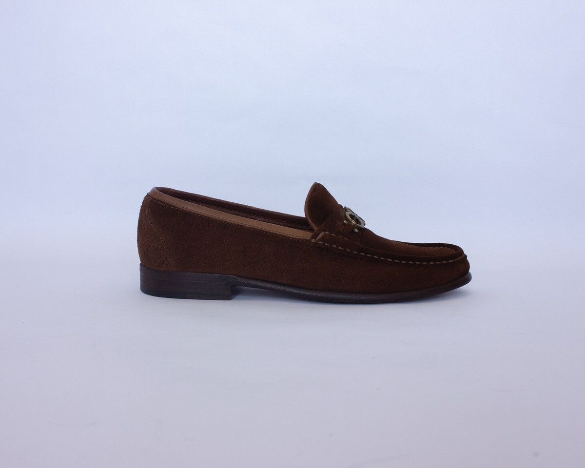 Salvatore Ferragamo 850$Ferragamo Moccasin Gancini Testa Di Moro Ornament Suede Size US 9 / EU 42 - 5 Thumbnail