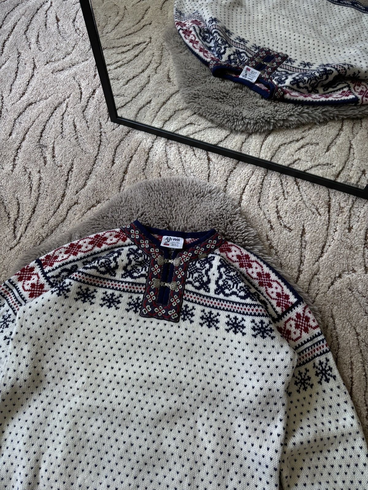 Dale Of Norway × Vintage Voss Scandinavian Norway Wool Sweater size XL Size US XL / EU 56 / 4 - 3 Thumbnail