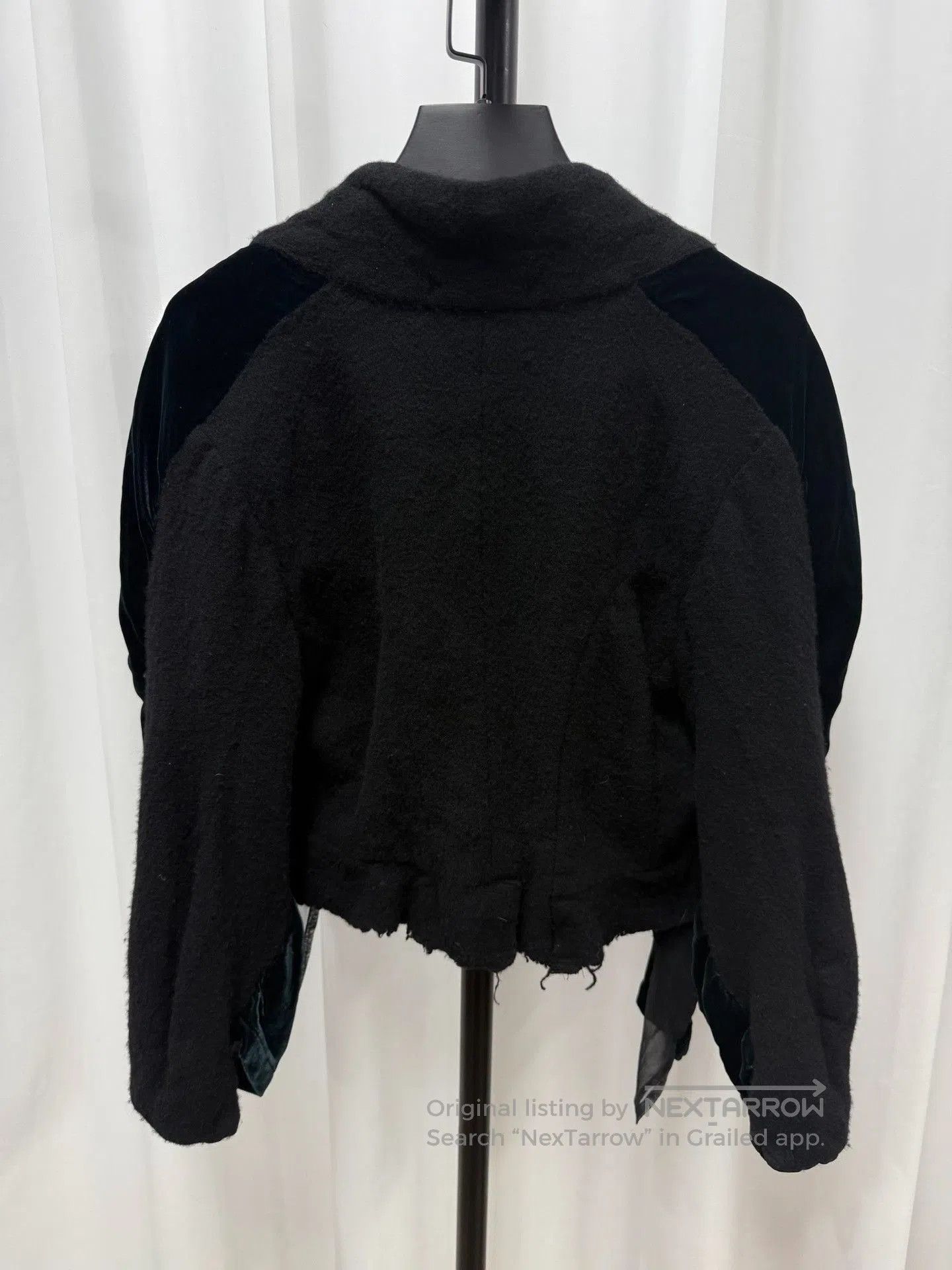 Comme des Garcons Comme des Garçons Dark Green Velvet Cape Jacket. Size US M / EU 48-50 / 2 - 6 Thumbnail