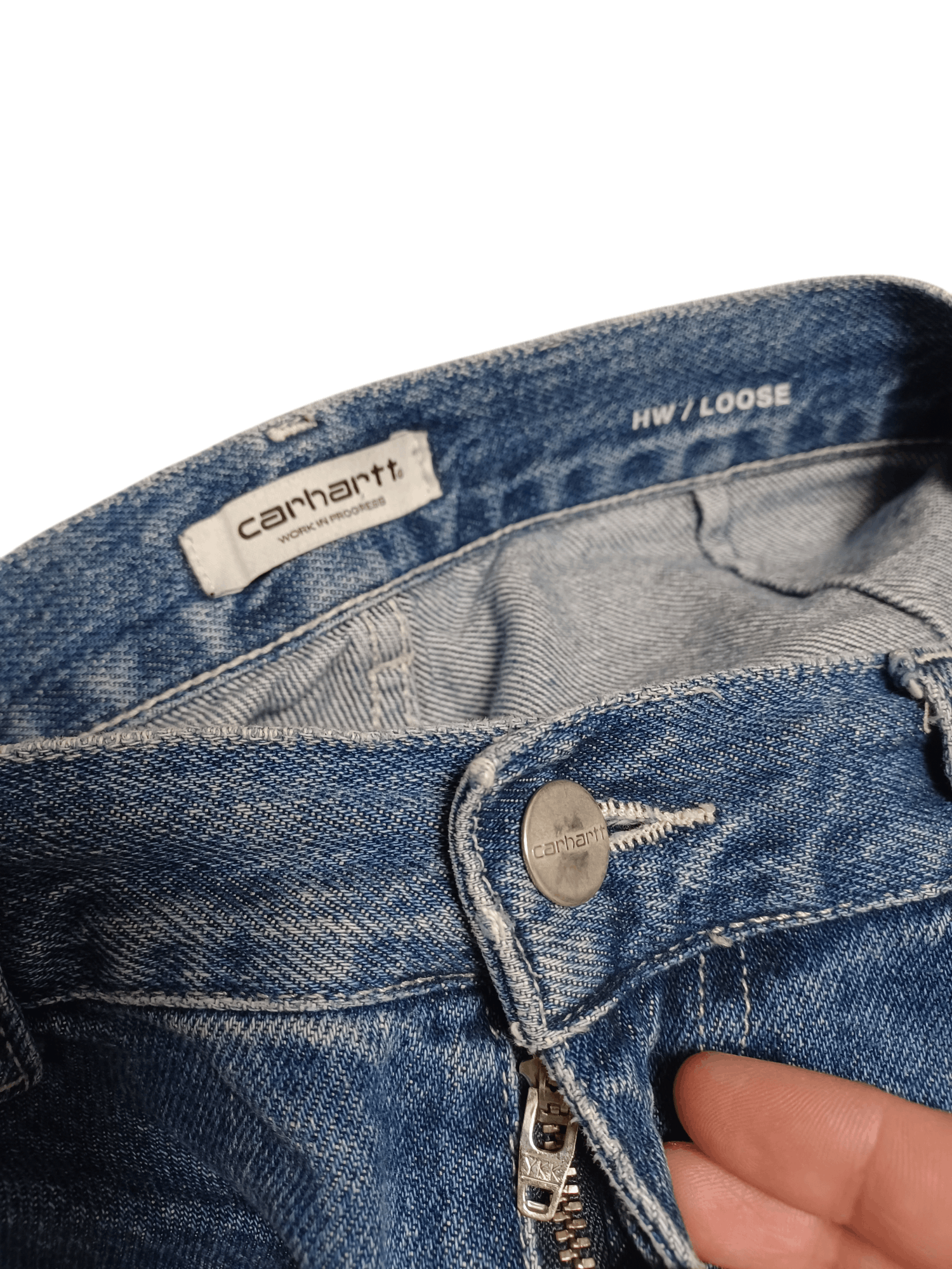 Carhartt FIRE CARHARTT BAGGY CARPENTERS HIGH WAIST LOOSE LADY`S JEANS Size 26" / US 2 / IT 38 - 5 Thumbnail
